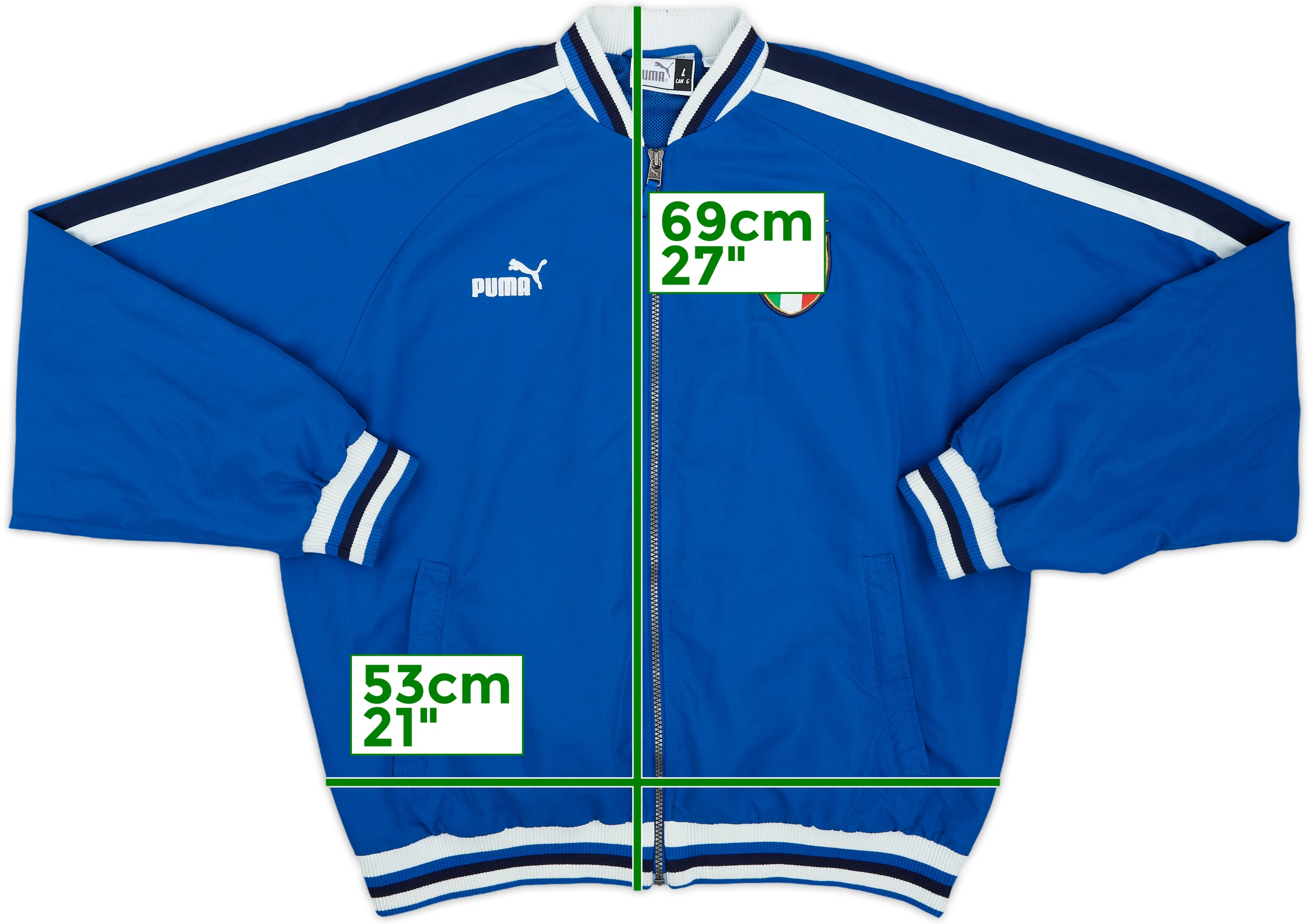 2003-04 Italy Puma Track Jacket - 8/10 - (L)