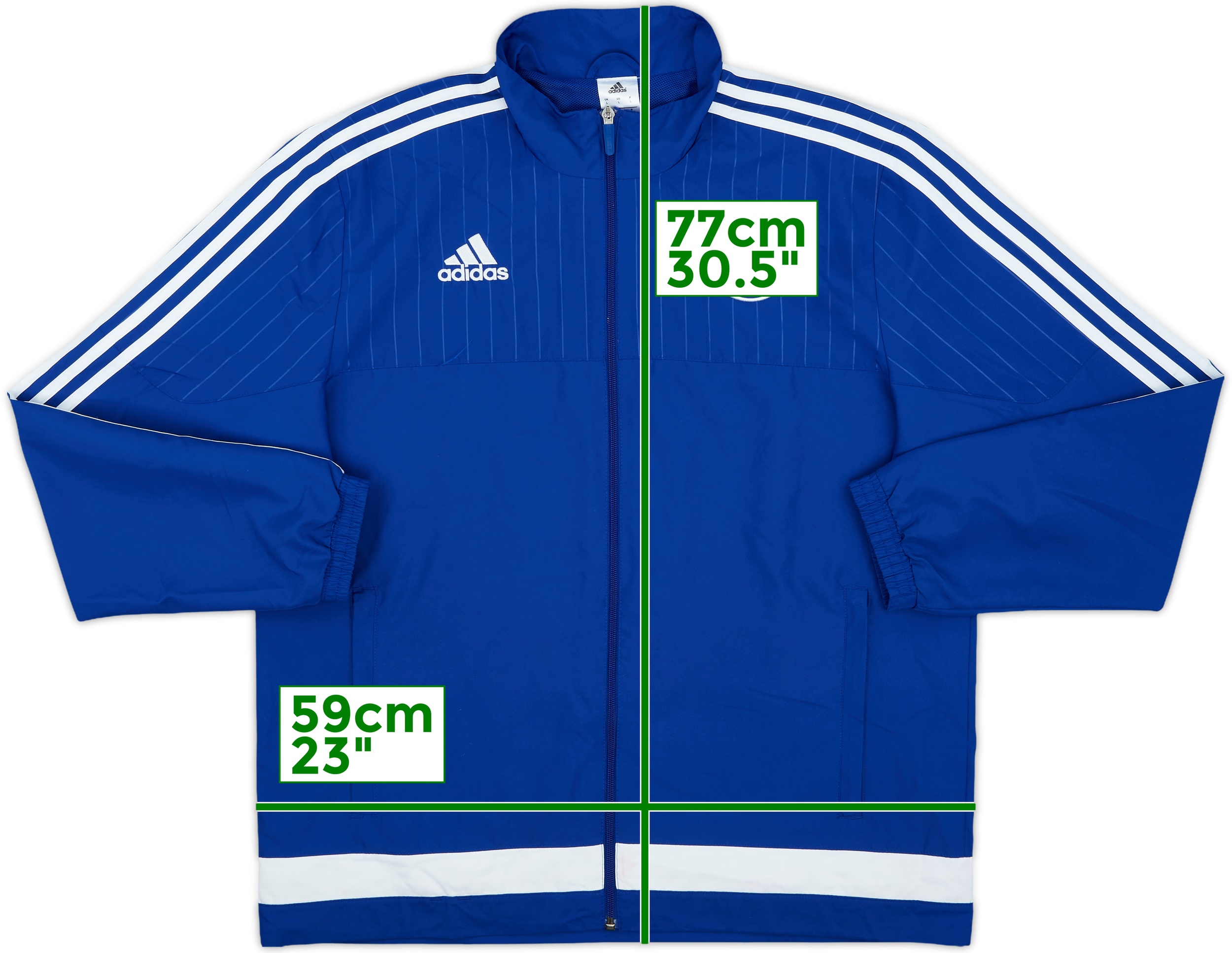 【未使用】adidas Chelsea FC 15-16 パデットジャケット 2015-16 Chelsea adidas Track Jacket - 5/10 - (L)