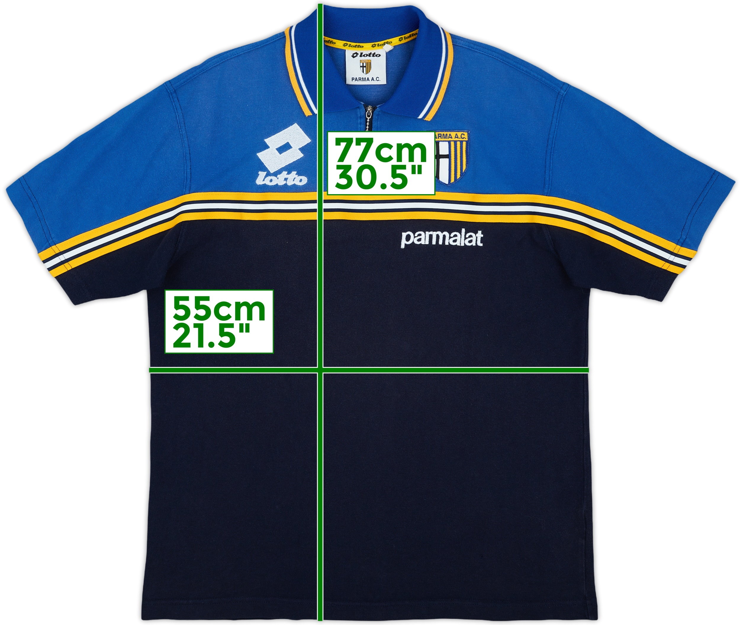 ウェア 90s Lottoe PARMA A.C Football Shirts 1998-99 Parma Home Shirt - 7/10 - (S)