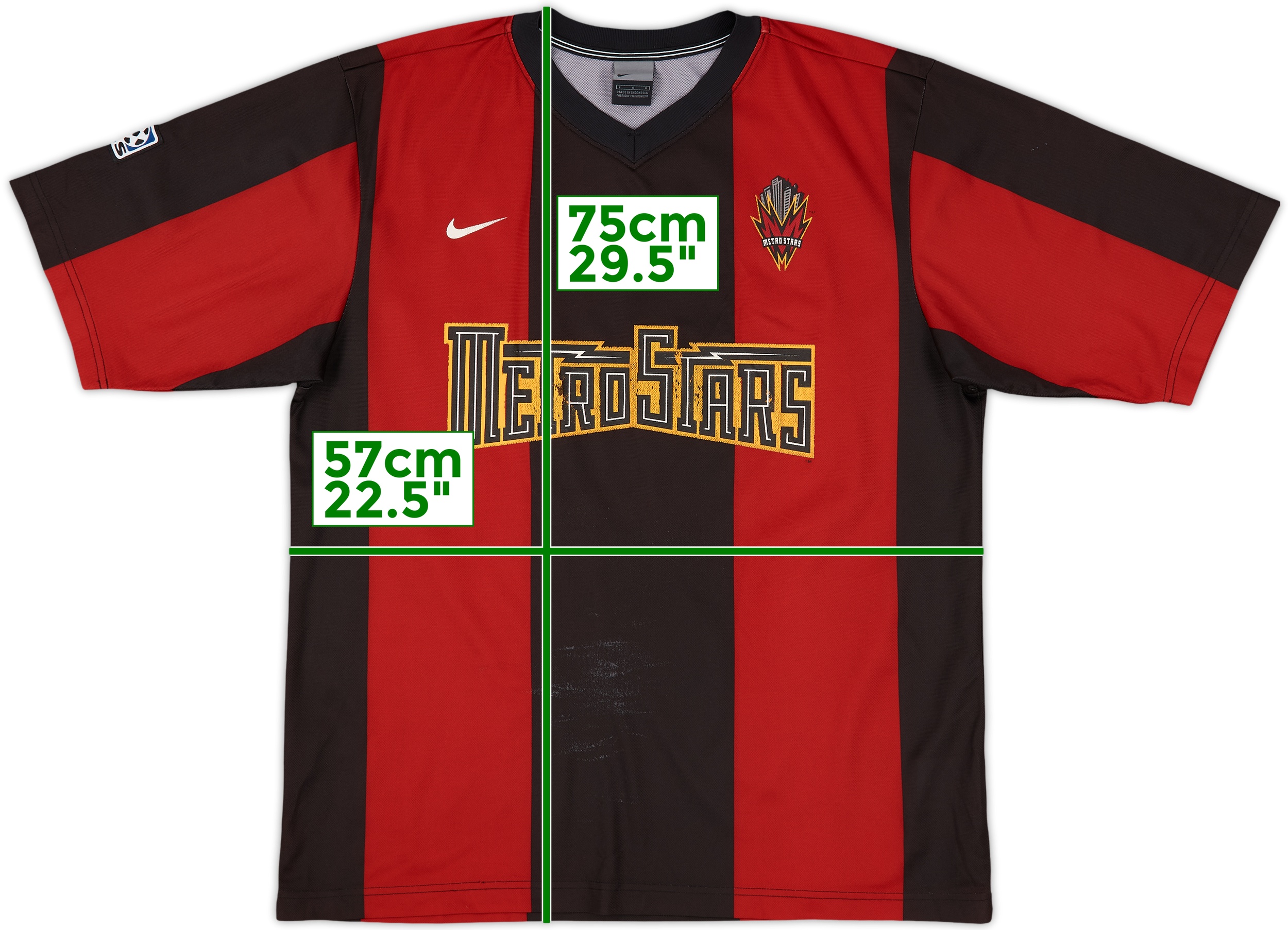 2000 NY/NJ Metrostars Basic Home Shirt - 5/10 - (L)