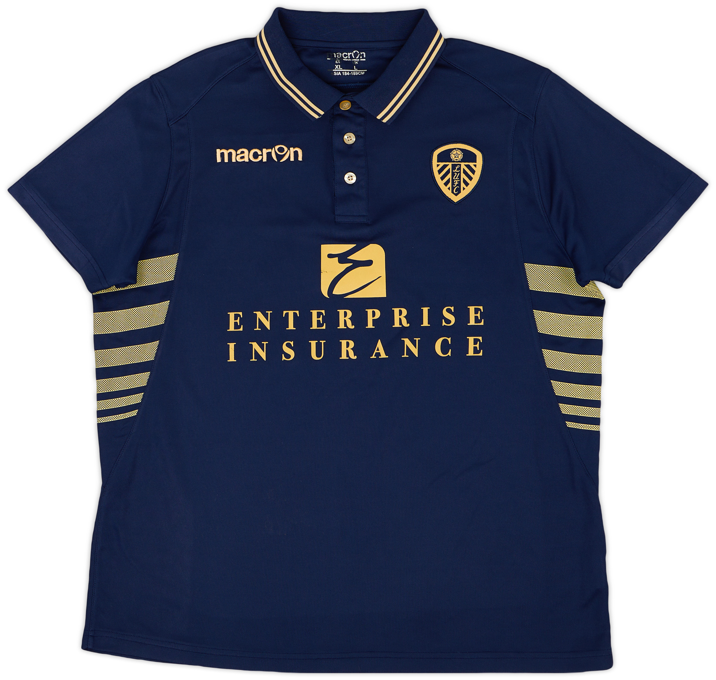 201314 Leeds United Macron Polo Shirt 7/10 (L)