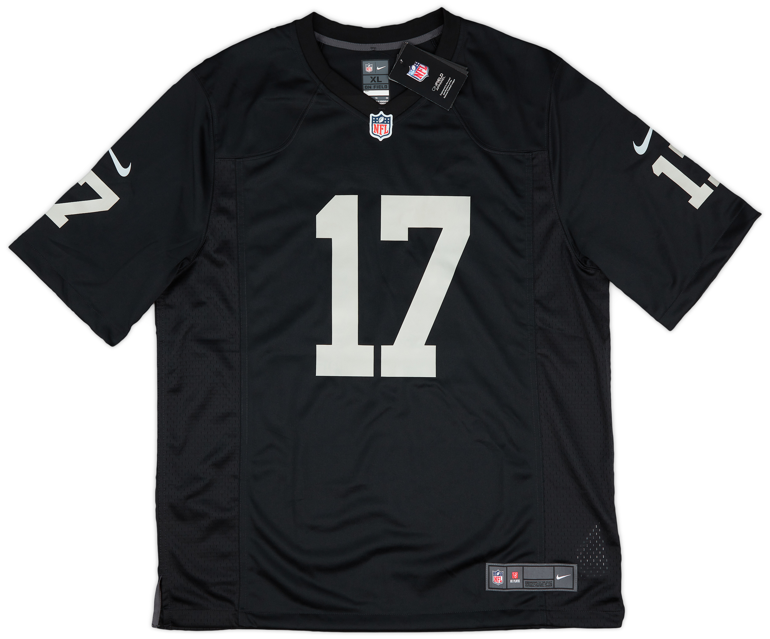 202223 Las Vegas Raiders Adams 17 Nike Game Home Jersey (XL)