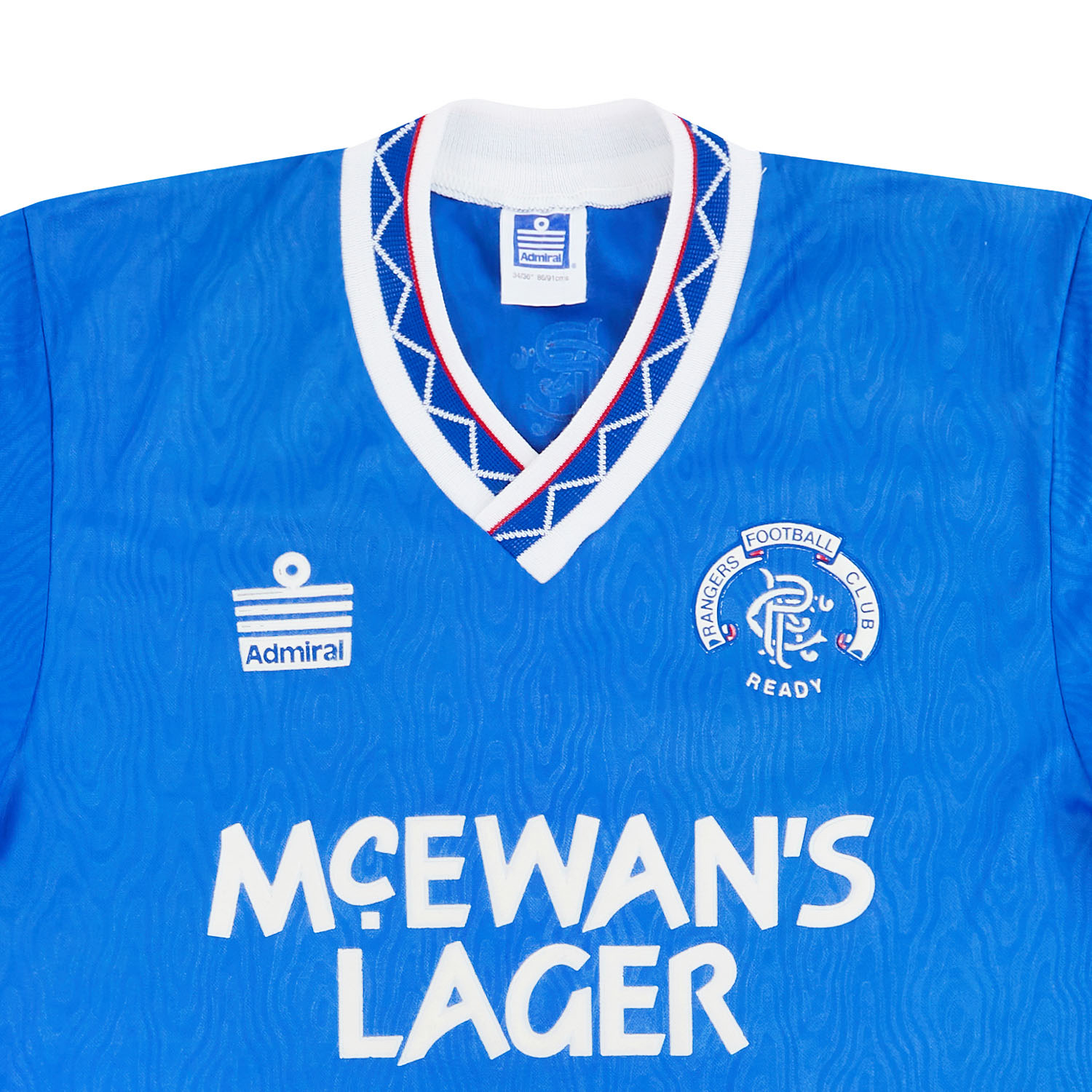 1990 92 Rangers Home Shirt 6 10 M