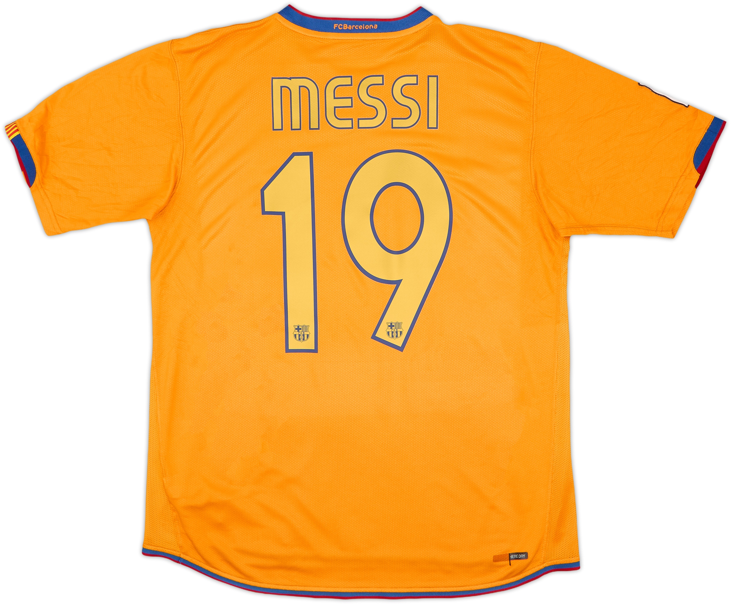2006-08 Barcelona Away Shirt Messi #19 - 8/10 - (XL.Boys)