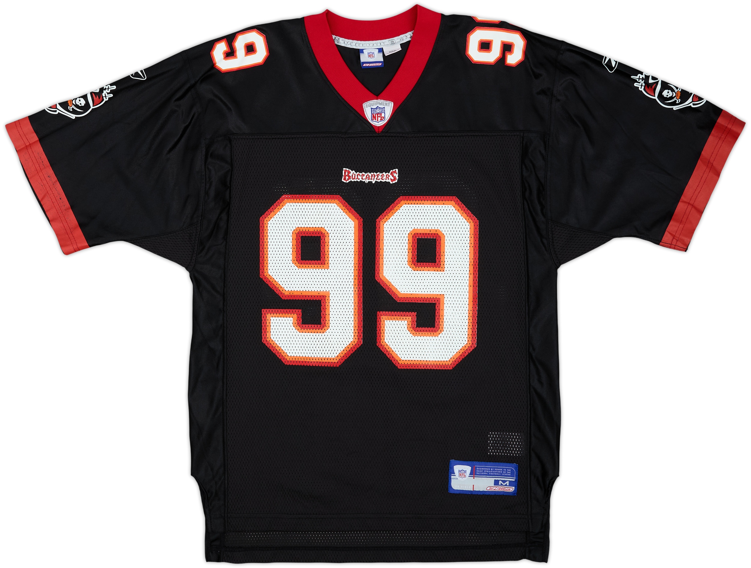 2002-03 Tampa Bay Buccaneers Sapp #99 Reebok On Field Alternate