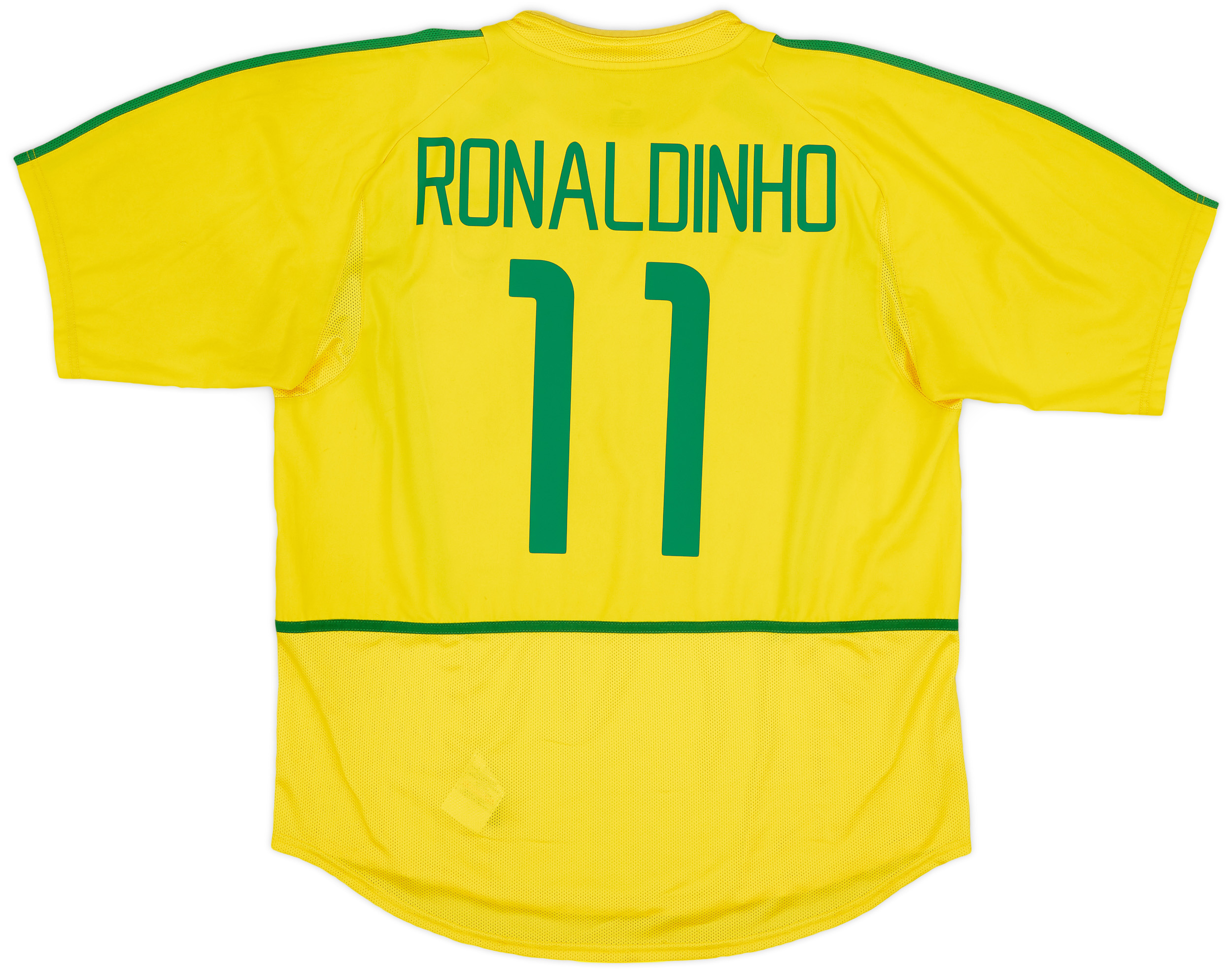200204 Brazil Home Shirt Ronaldinho 11 7/10 (XL)