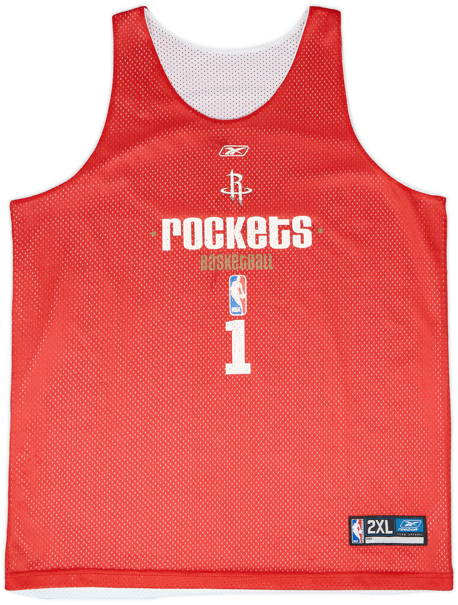 希少 Reebok ROCKETS Mc GRADY NBA #1 ユニフォーム Reebok Houston Rockets Tracy McGrady #1 White Jersey Youth