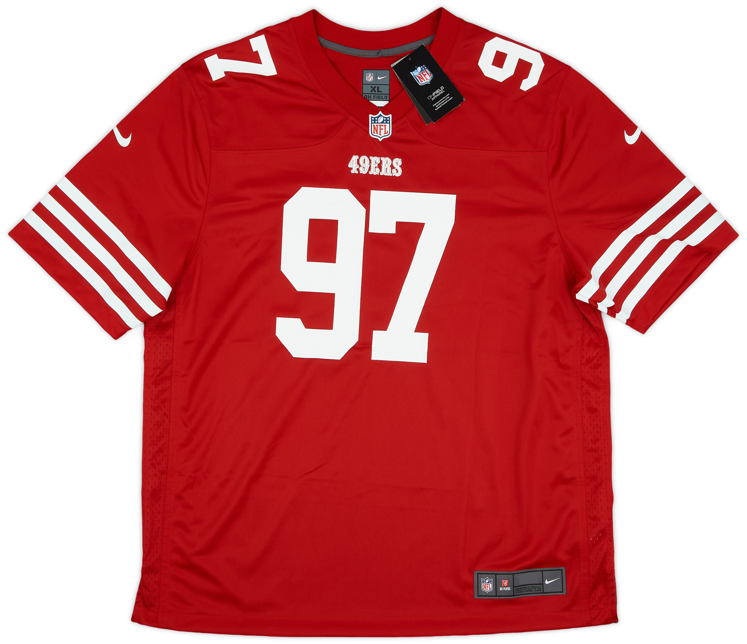 NFL ジャージ　BOSA 97 アメリカサイズXL 2022-25 San Francisco 49ers Bosa #97 Nike Game Home Jersey (S)