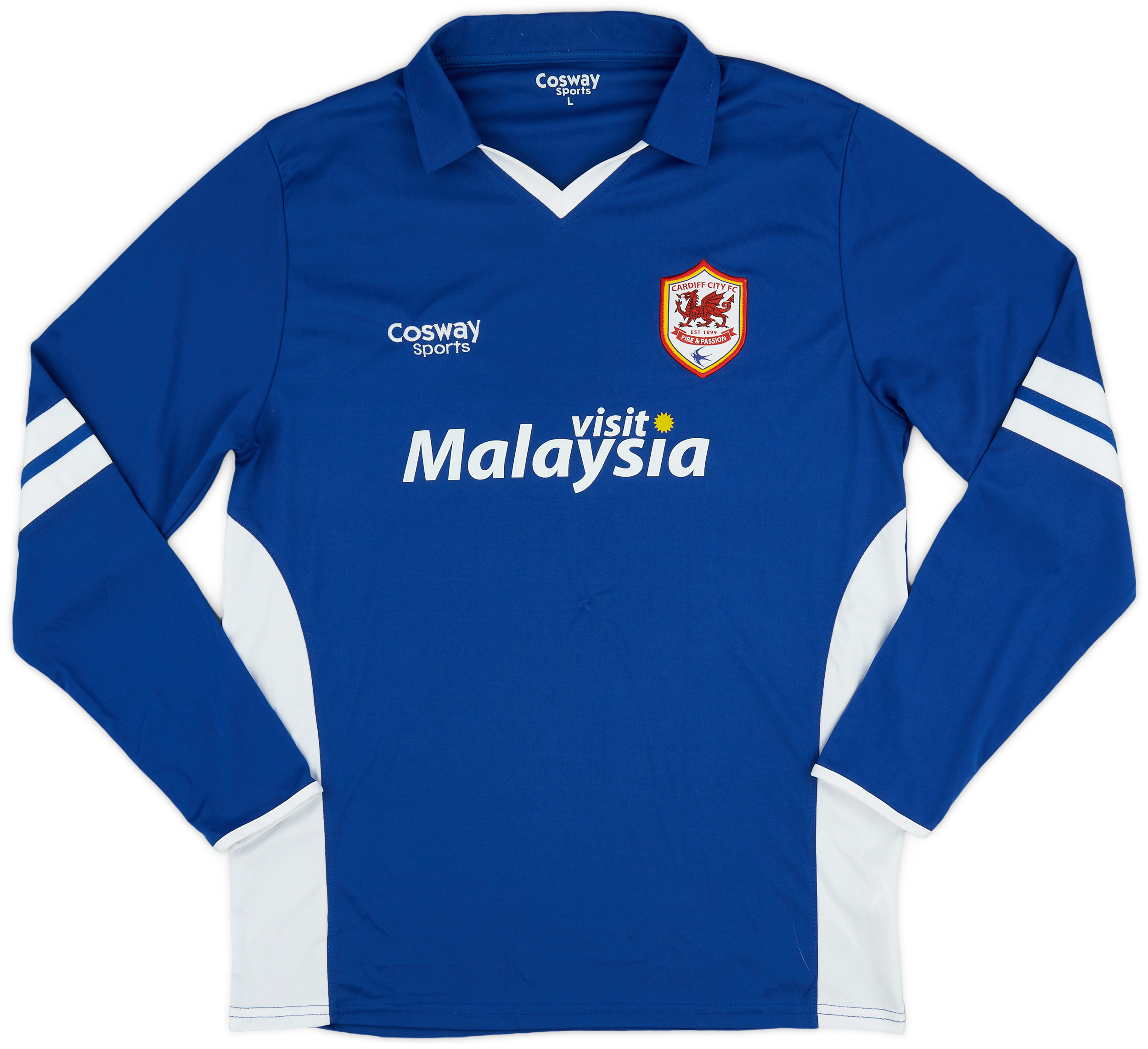 2014-15 Cardiff Away L/S Shirt - 9/10 - (L)