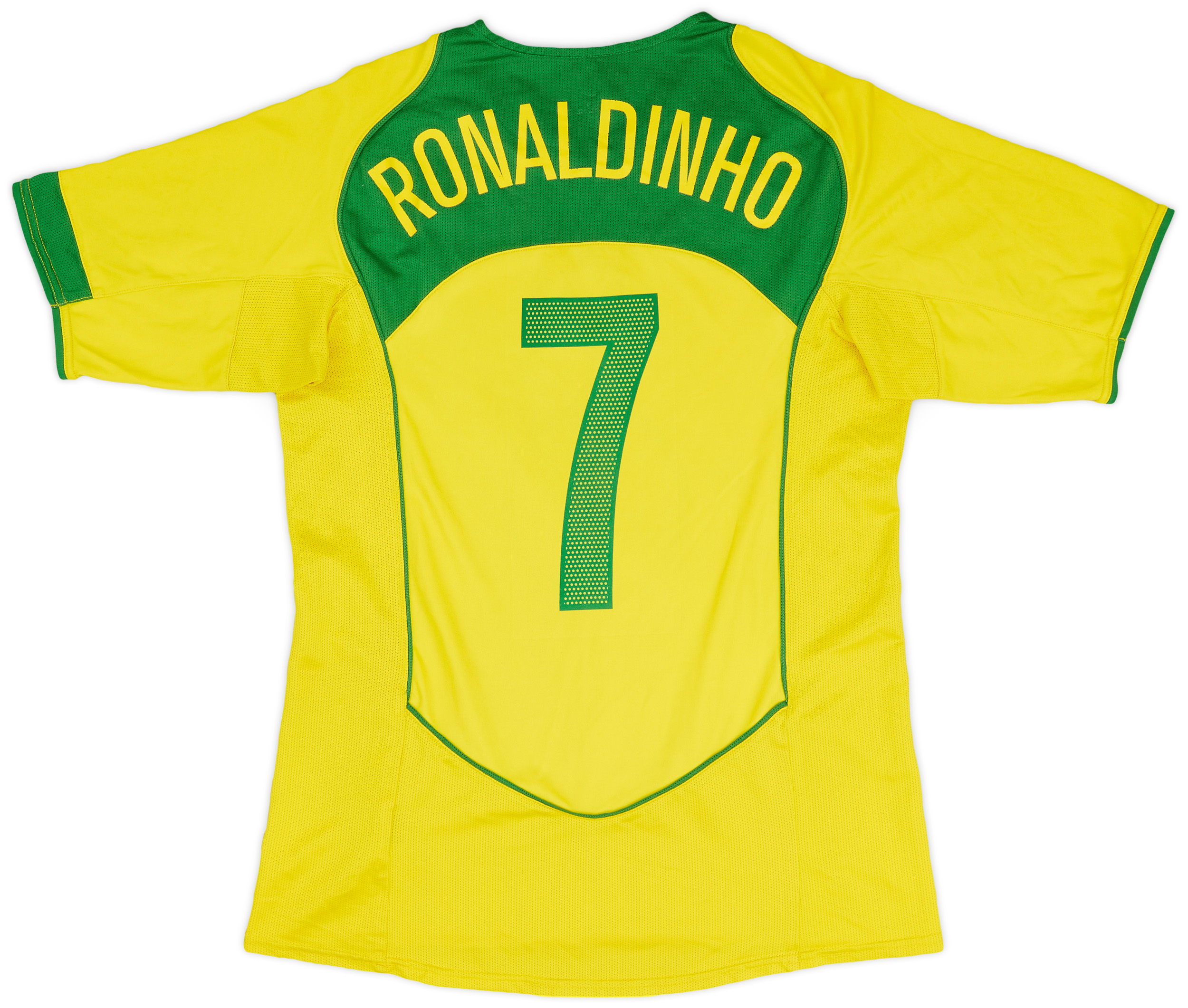 200406 Brazil Home Shirt Ronaldinho 10 6/10 (M)