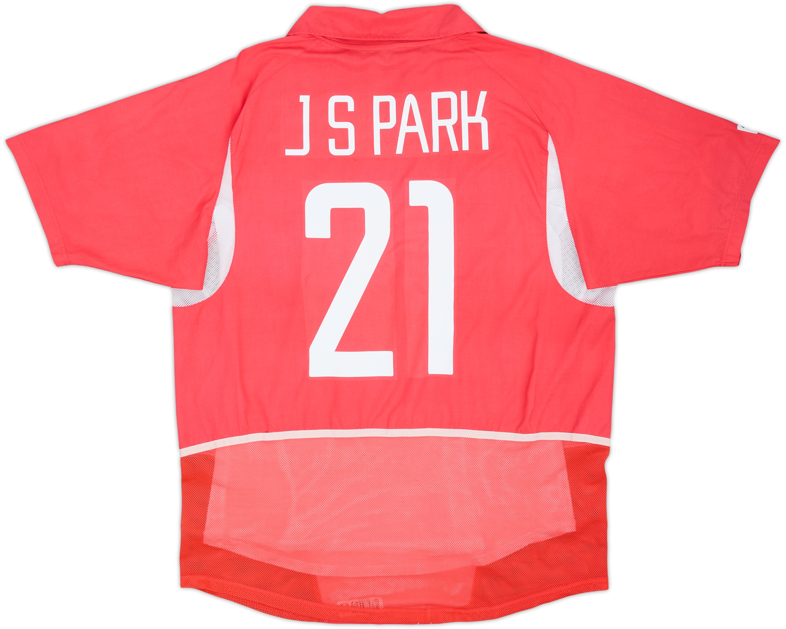 2002-03 South Korea Player Issue Home Shirt J.S.Park #21