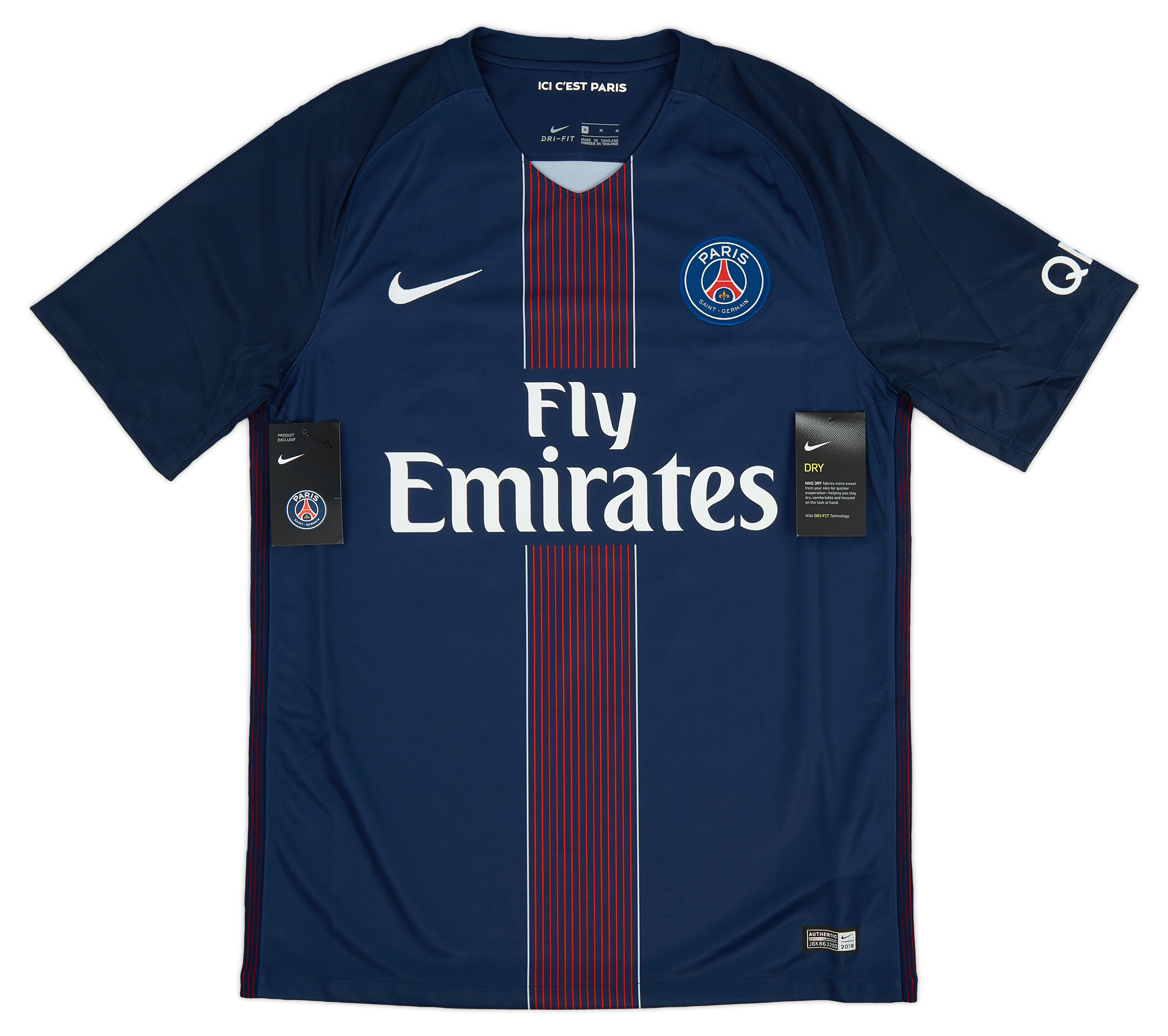 2016 17 Paris Saint Germain Home Shirt David Luiz 32 M