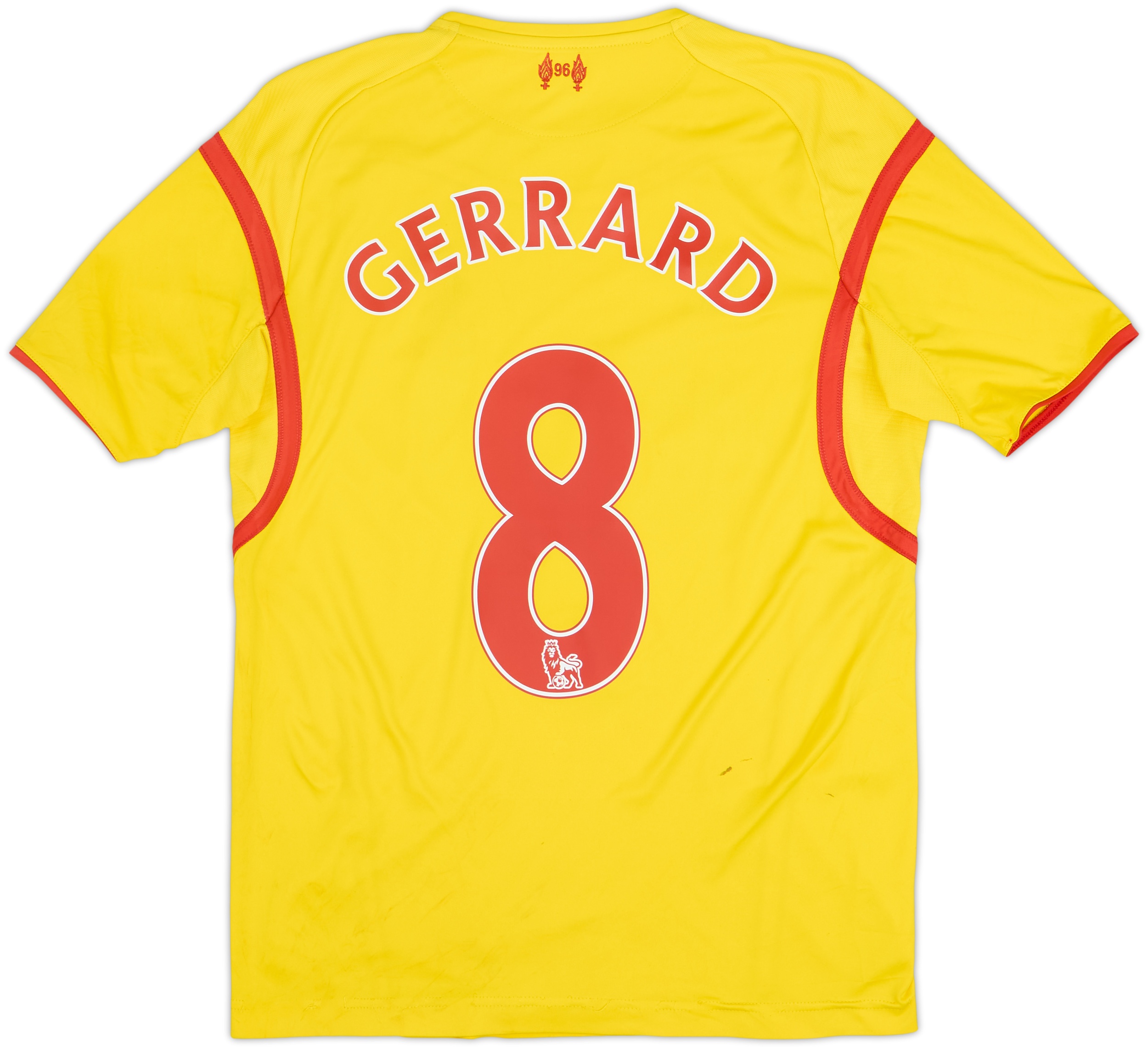 2014-15 Liverpool Away Shirt Gerrard #8 - 6/10 - (XL.Boys)