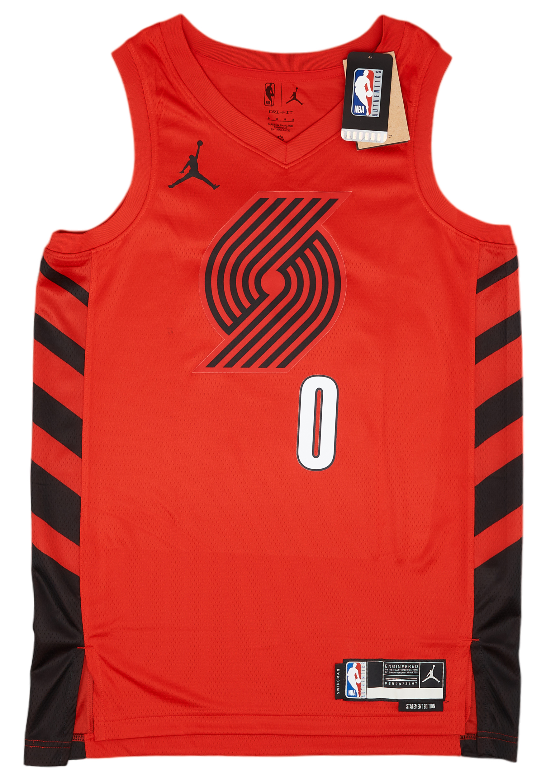 2022 23 Portland Trail Blazers Lillard 0 Jordan Swingman Alternate Jersey L