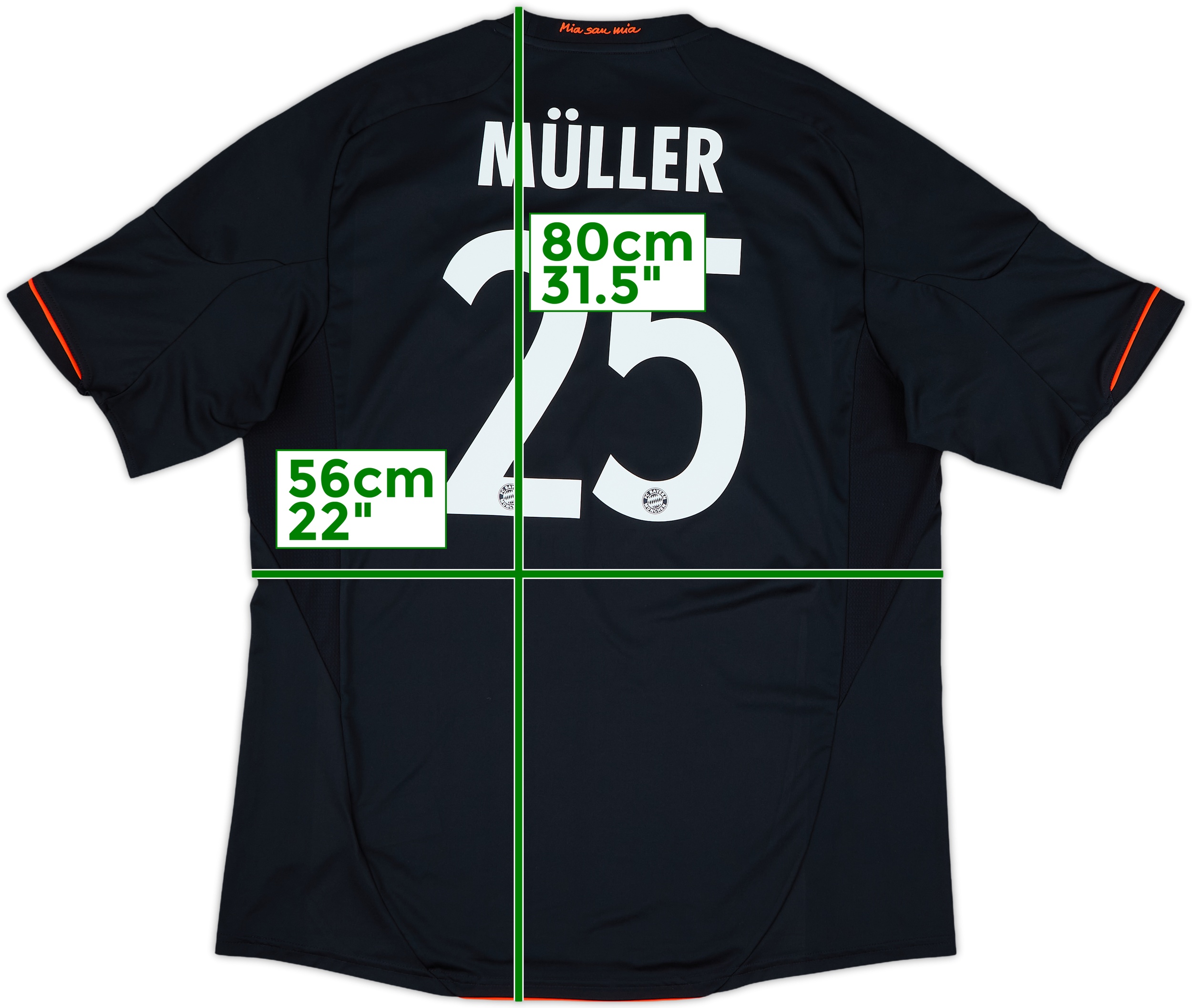 2012-13 Bayern Munich Third Shirt Muller #25 - 5/10 - (XL)