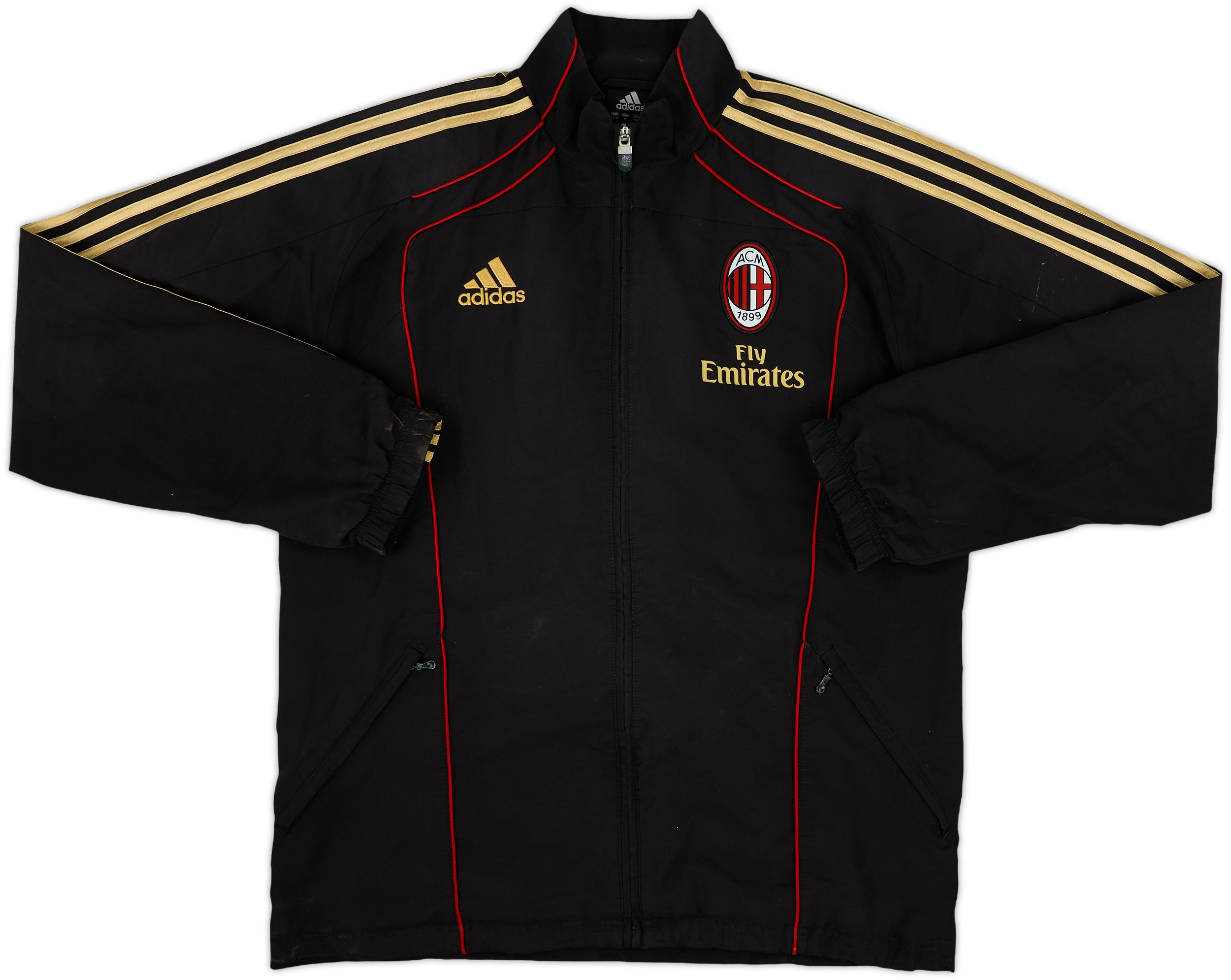 2010-11 AC Milan adidas Track Jacket - 8/10 - (M)