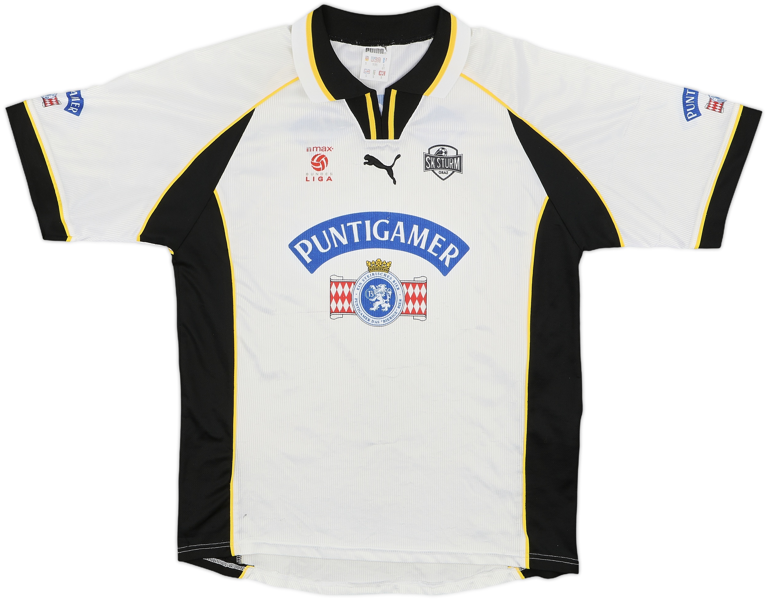 Maillot D'Entraînement SK Sturm Graz 1996/98 - Puma, Taille M, Blanc (Occasion)