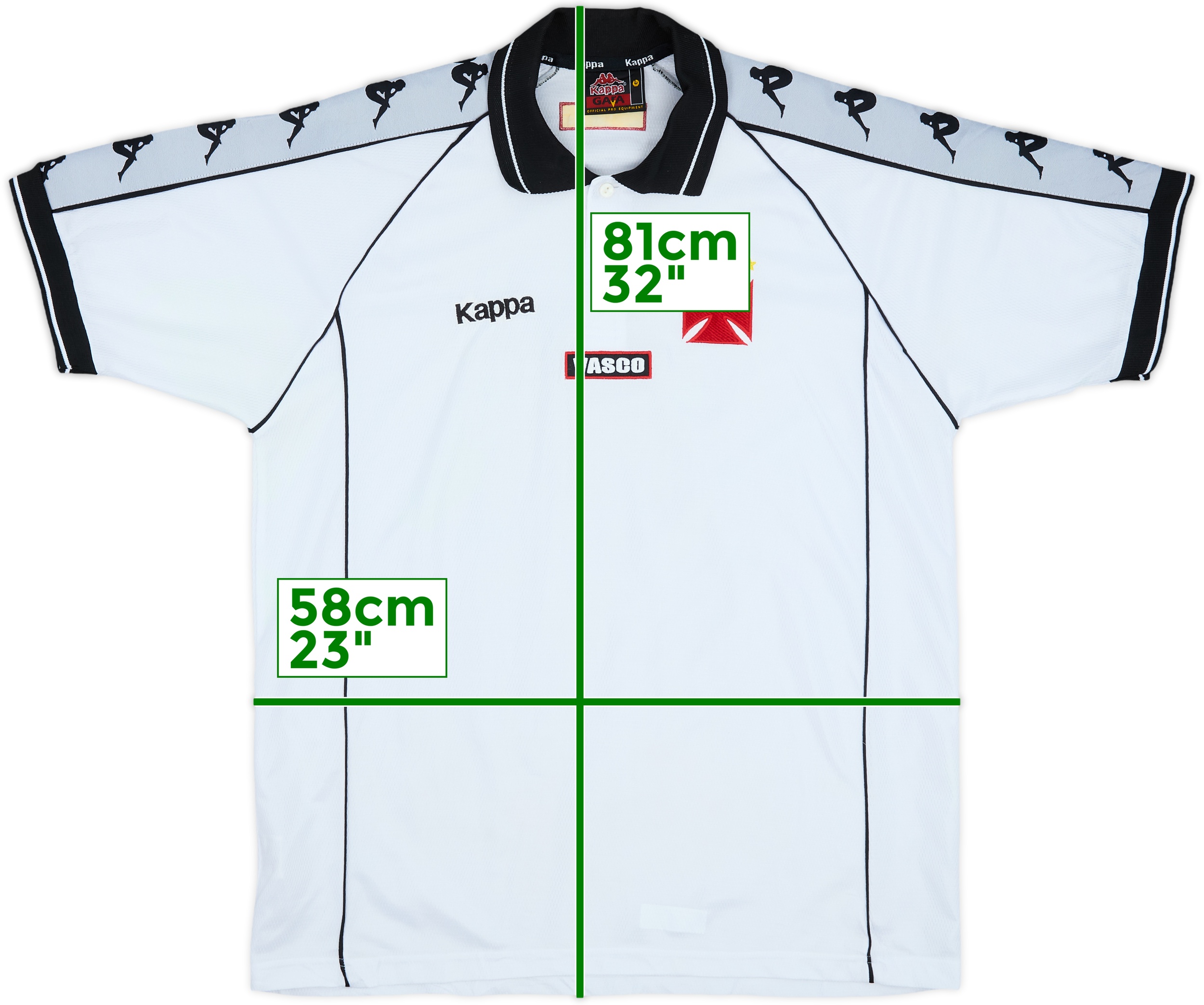 1999-00 Vasco da Gama Kappa Training Shirt - 10/10 - (L)