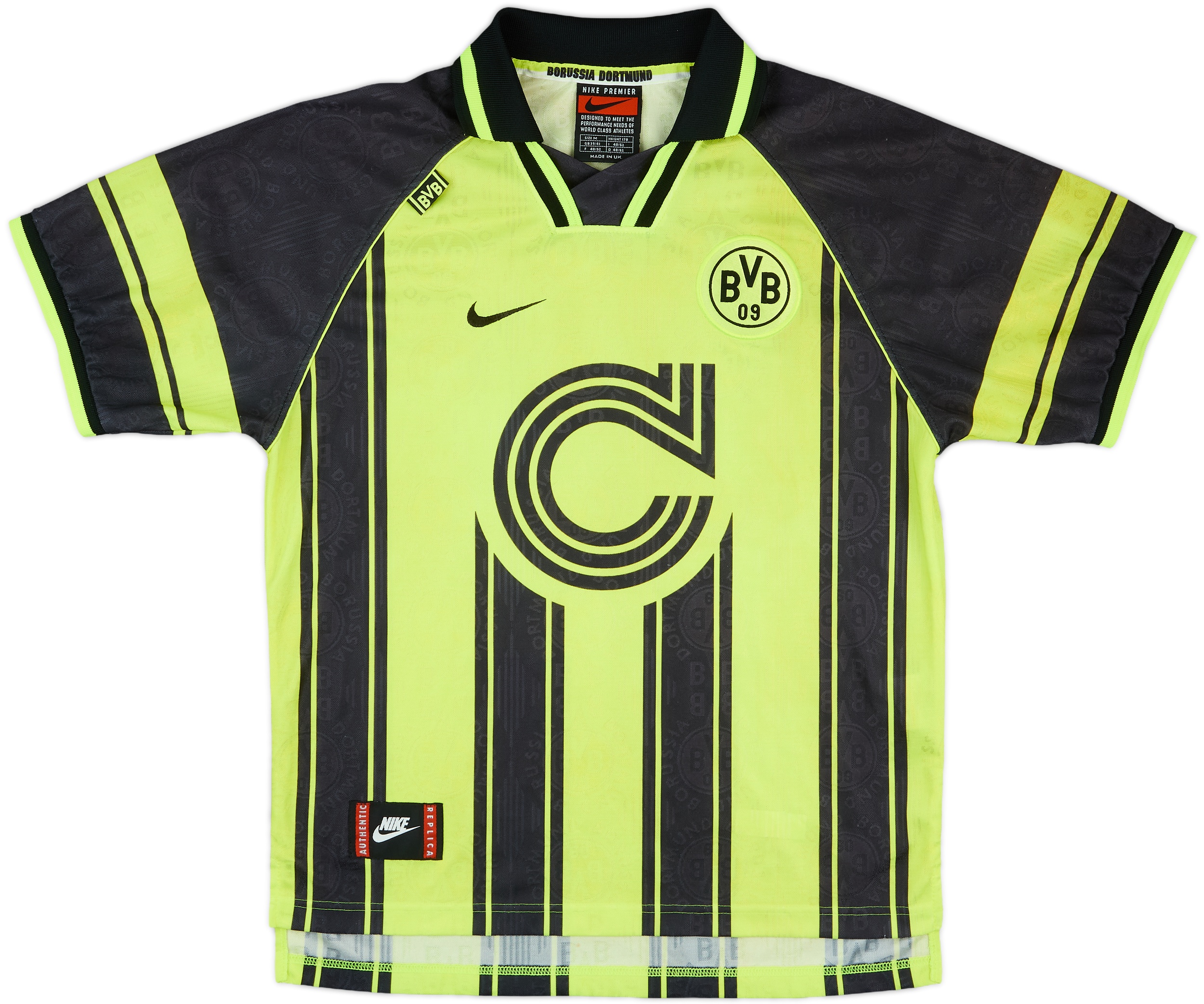 1996-97 Borussia Dortmund CL Home Shirt #18 - 8/10 - (M)