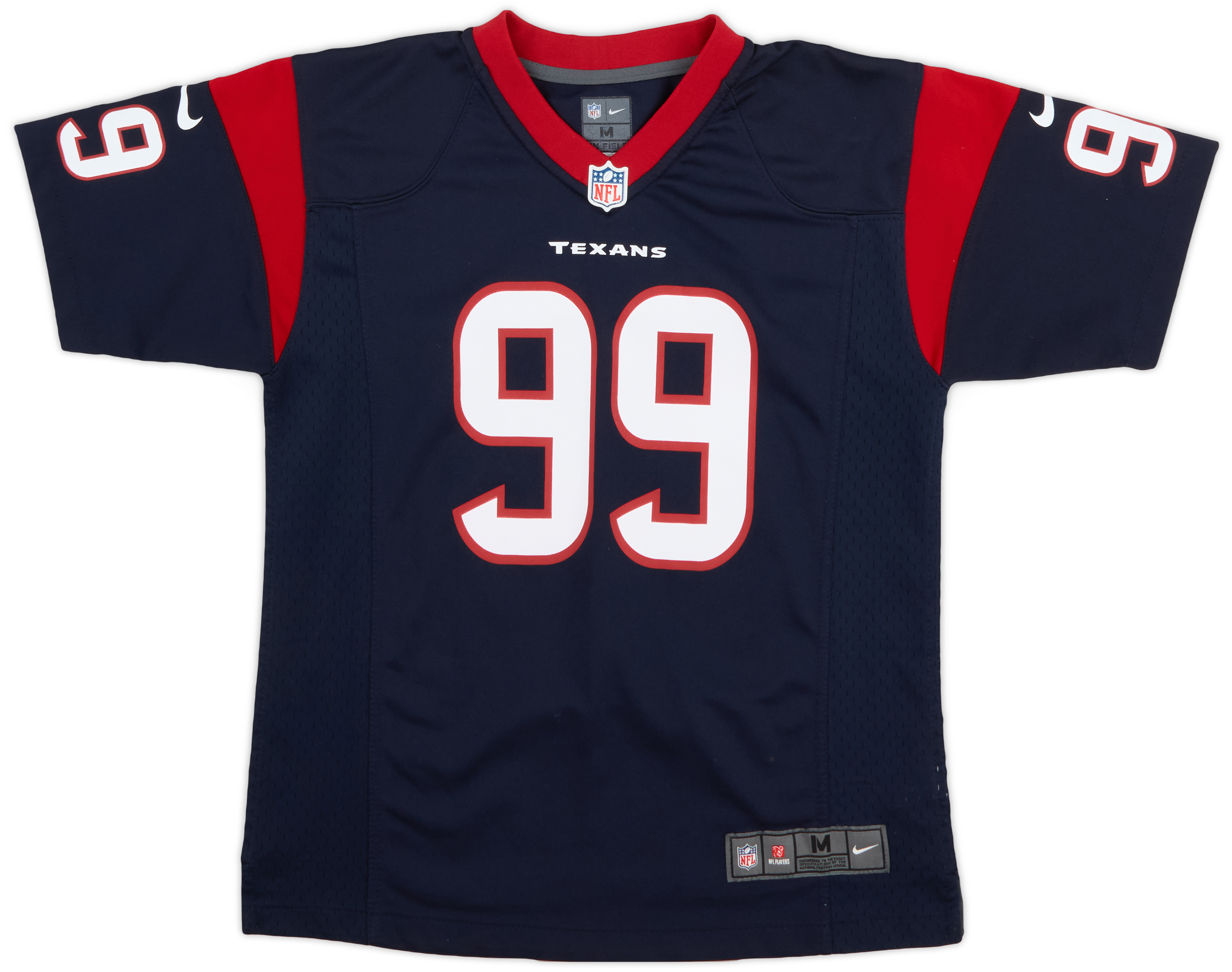 2012 20 Houston Texans Watt 99 Nike Game Home Jersey Excellent M.Kids