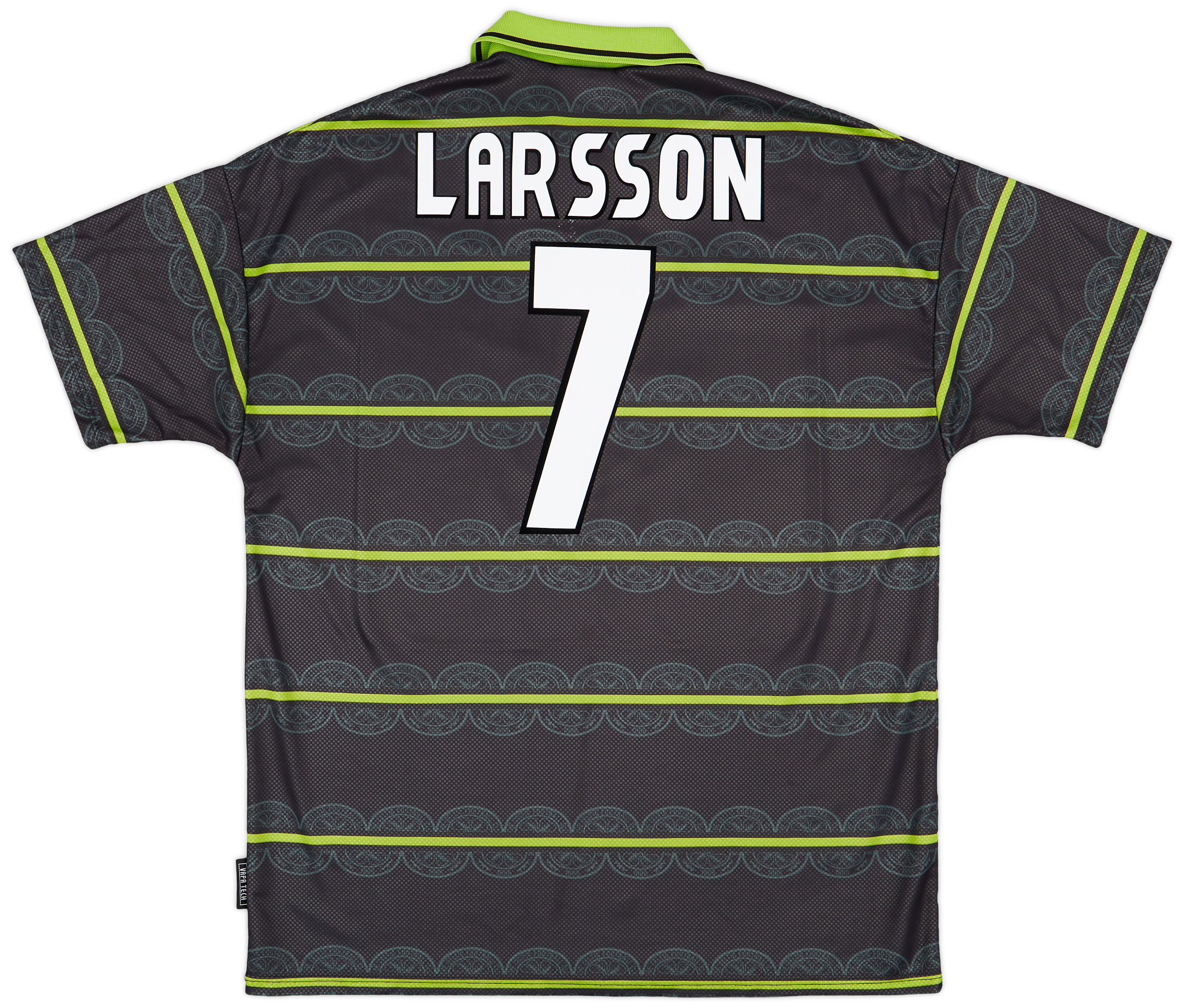 ウェア Celtic 1998/99 Home Uniform #7 LARSSON 1998-99 Celtic Away Shirt Larsson #7 - 8/10 - (XL)