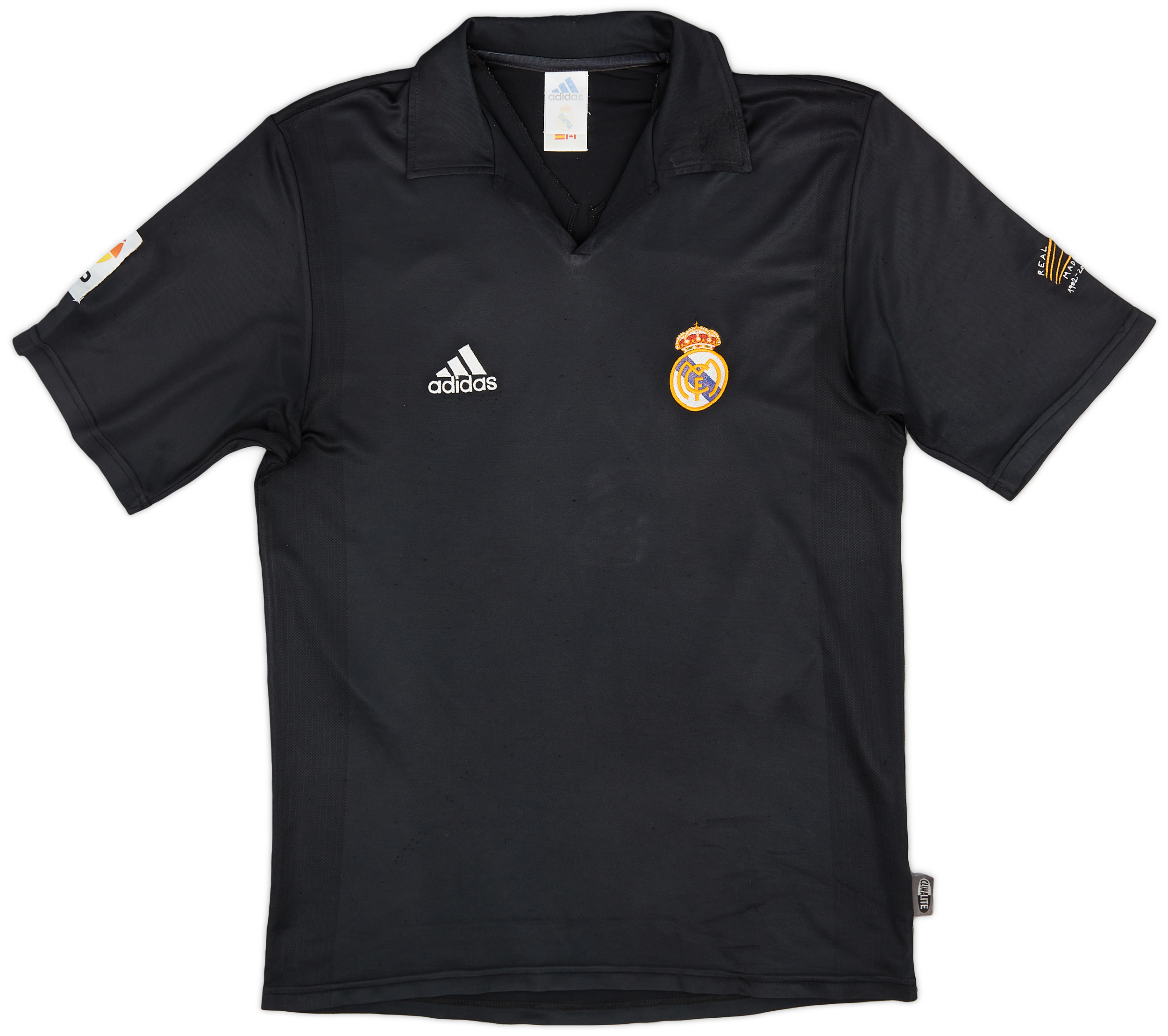 adidas Real Madrid Guti サイン入りユニフォーム 14番 Guti Adidas Spain soccer Jersey Long Sleeve #14 Size 6 F/S