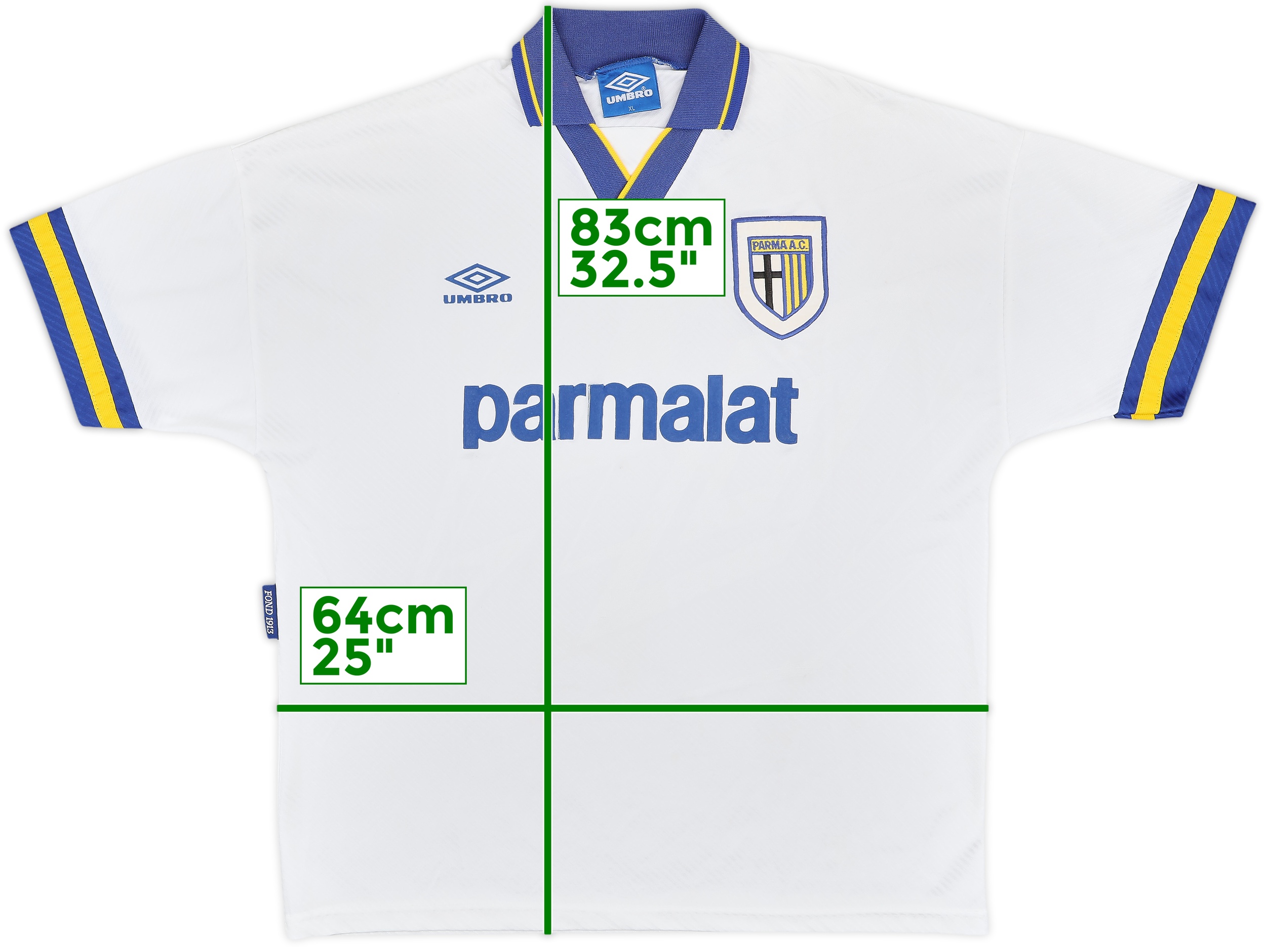 93-95 Umbro アンブロ パルマカルチョ ホーム 1st ユニフォーム 93-95 Umbro アンブロ パルマカルチョ ホーム 1st ユニフォーム