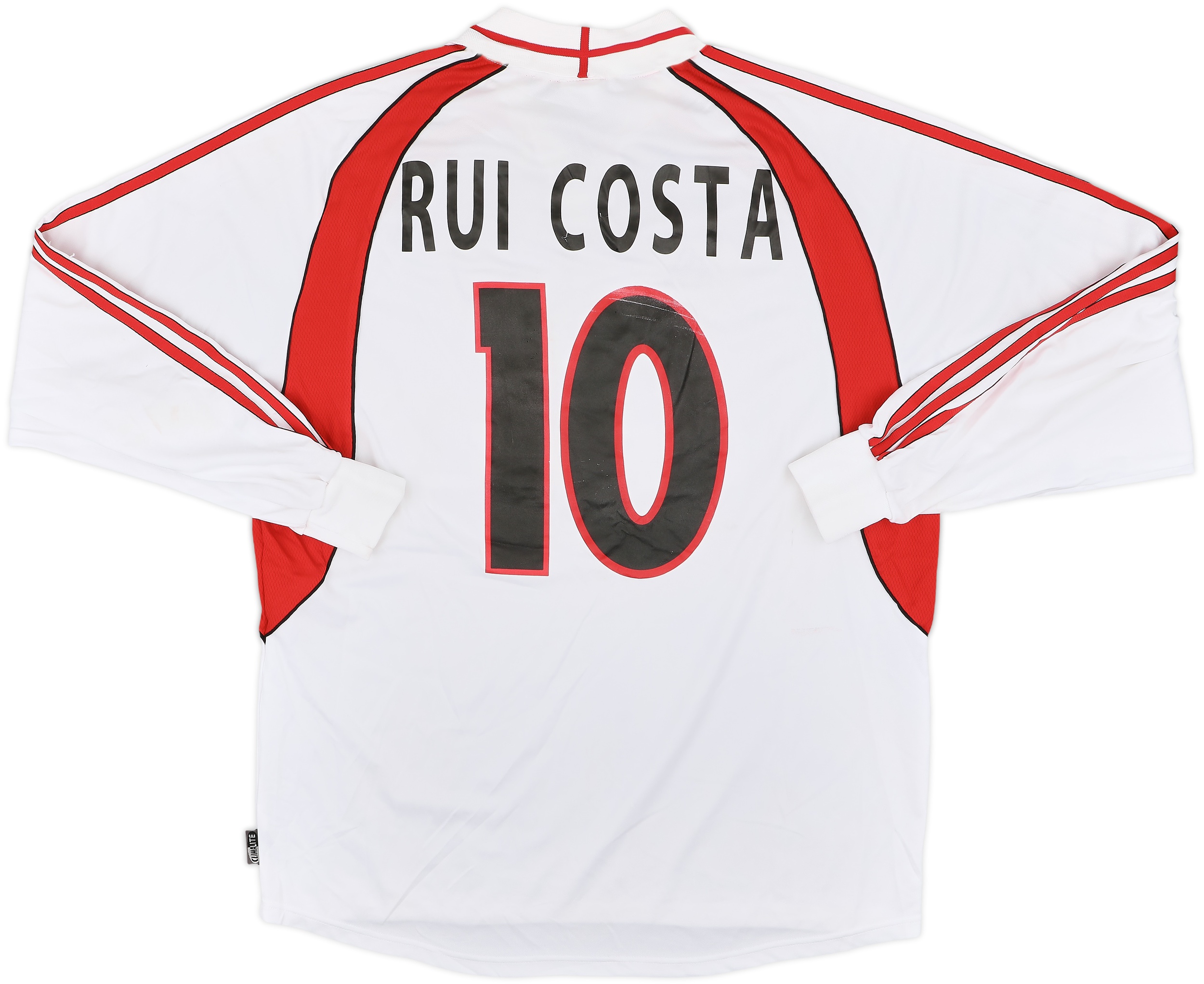 90’s ACミラン Rui Costa 10番 ユニフォーム ルイコスタ 長袖 2000-02 AC Milan Away L/S Shirt Rui Costa #10 - 7/10 - (XL)