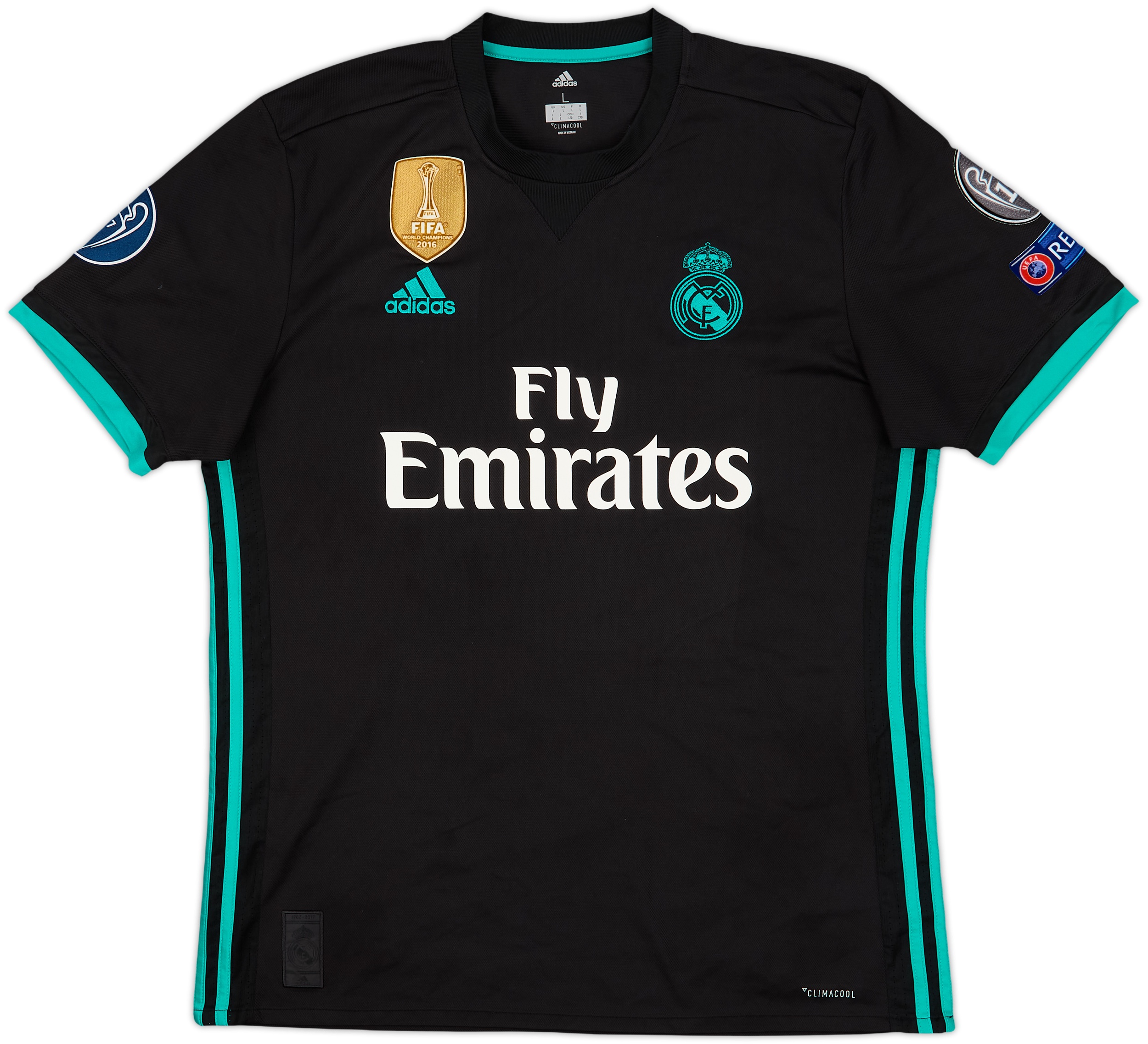 【正規17-18 Real Madrid  L/S BALE #11】 2017-18 Real Madrid Home Shirt Bale #11 (S)