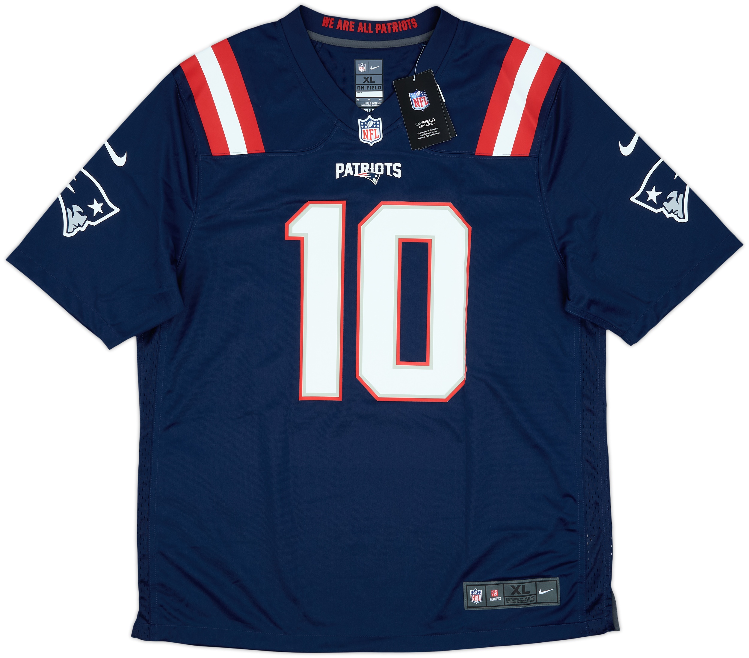 2021-23 New England Patriots Jones #10 Nike Game Home Jersey