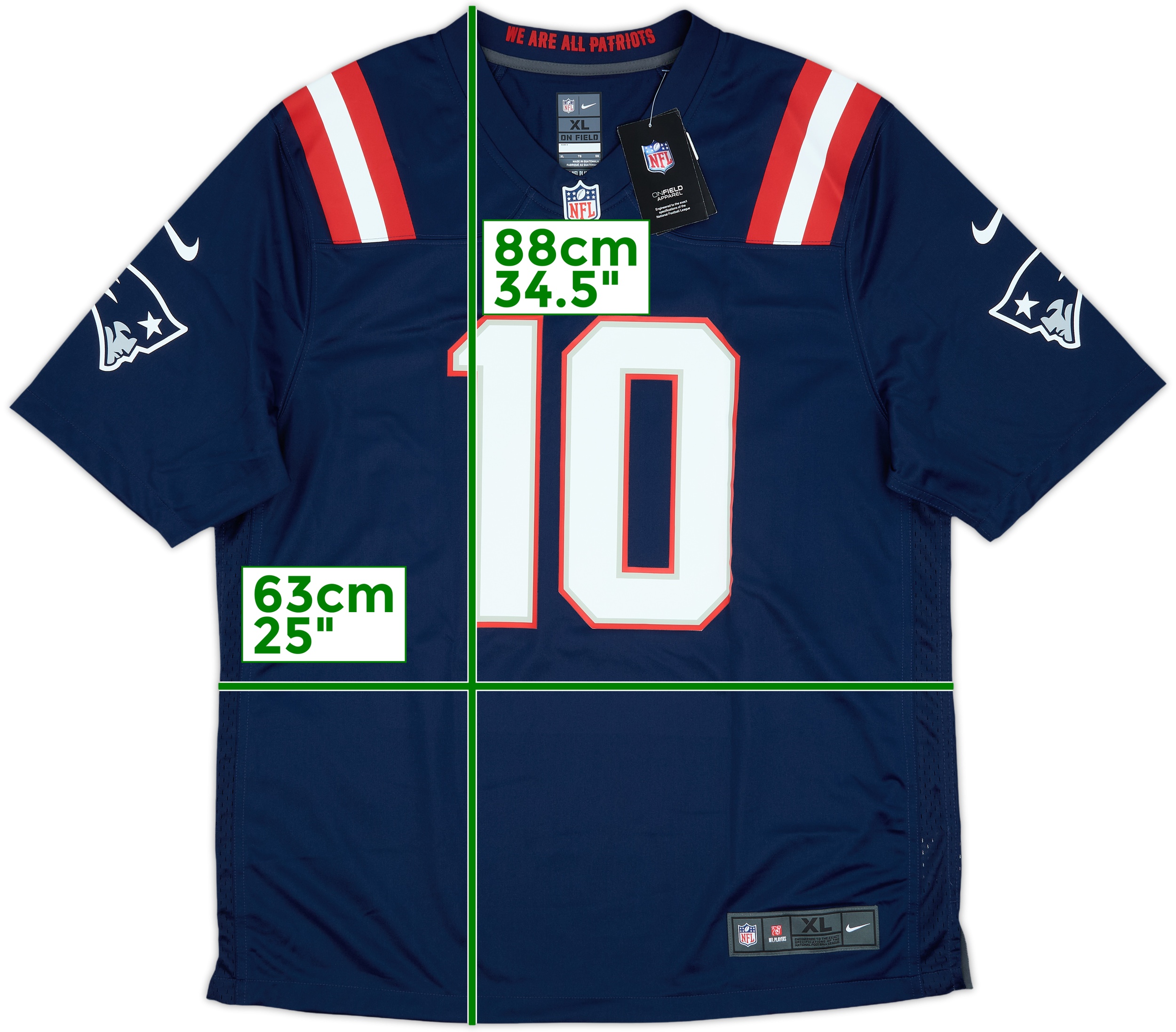 NIKE NFL PATRIOTS Jones 10 ユニホーム 2021-23 New England Patriots Jones #10 Nike Game Home Jersey (S)