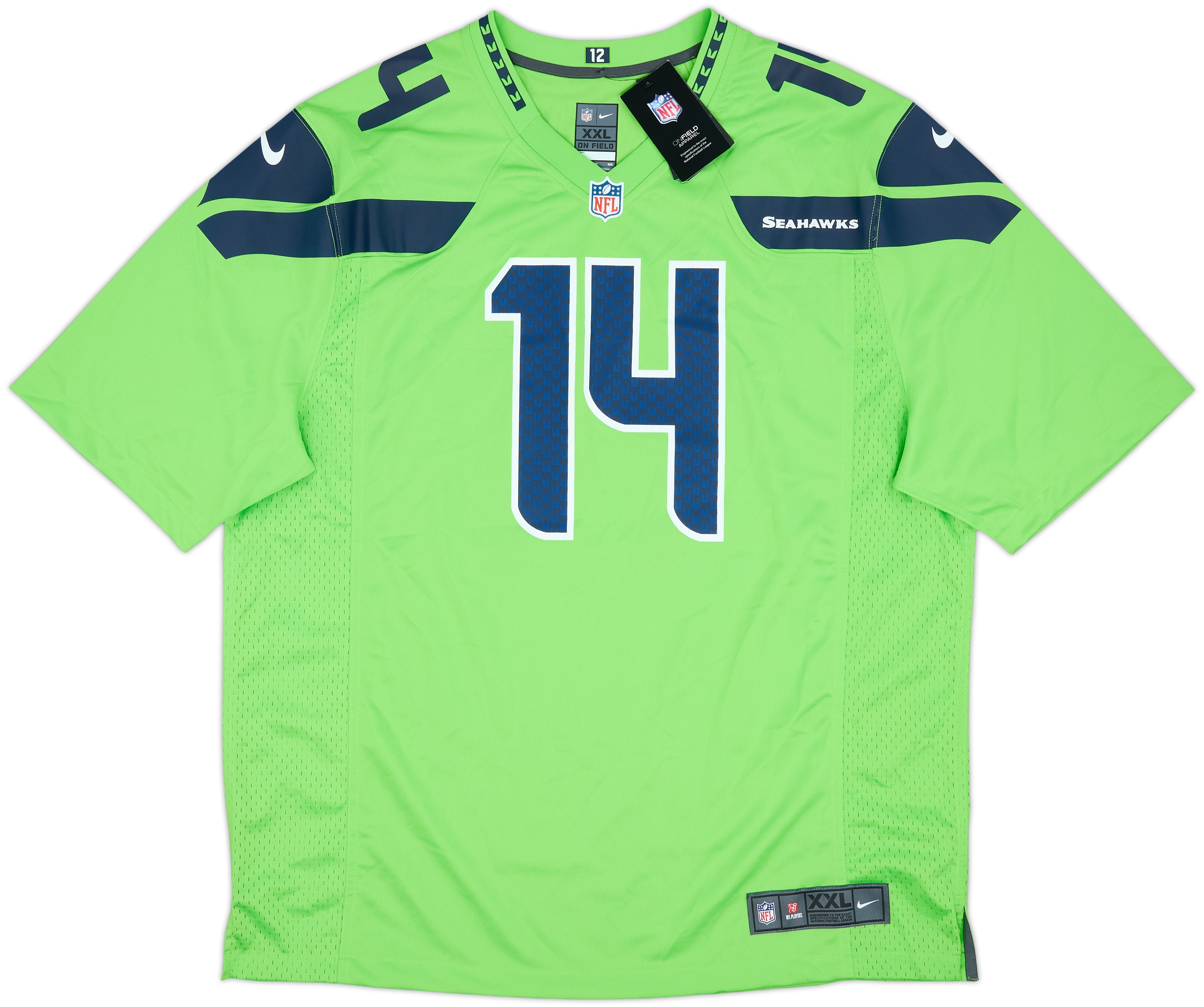 2019-24 Seattle Seahawks Metcalf #14 Nike Game Alternate
