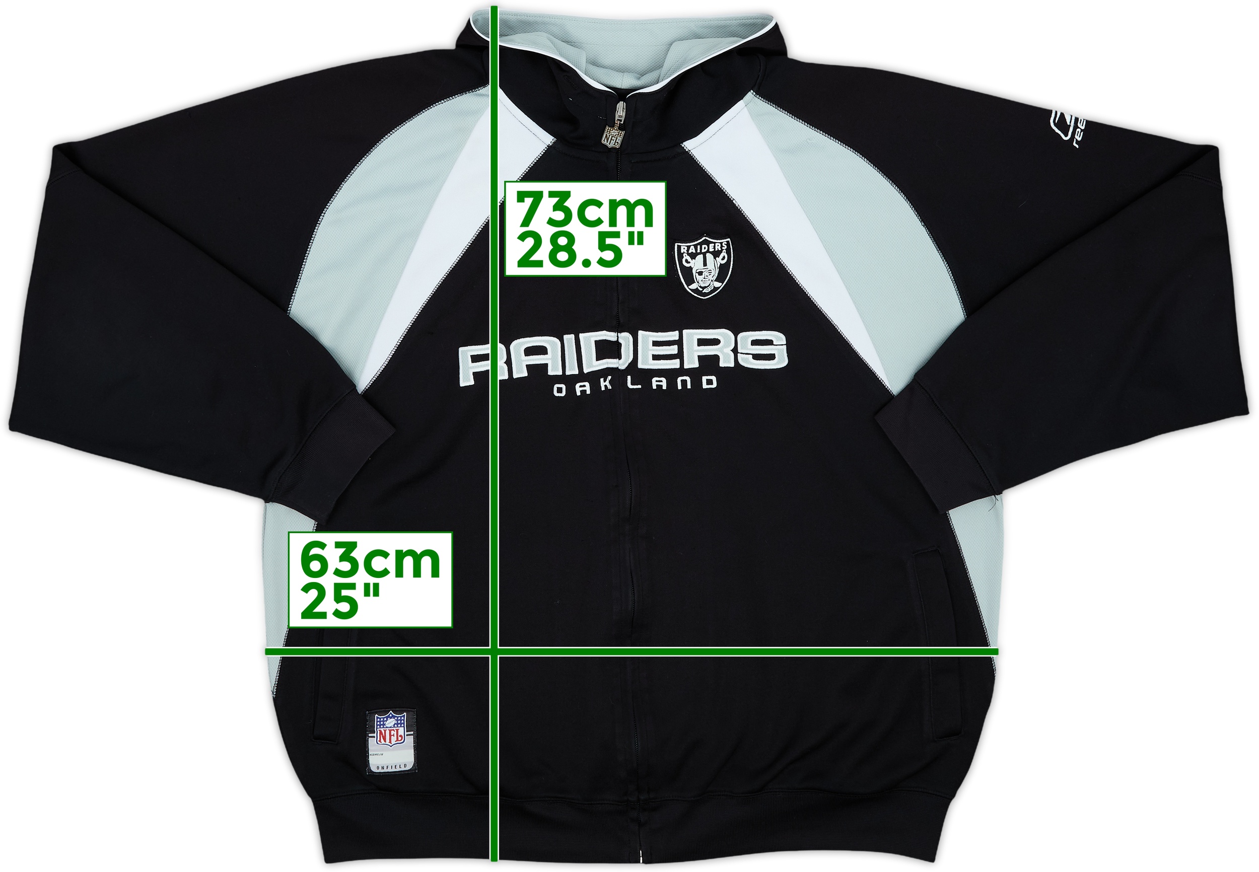 Reebok RAIDERS PRO LINE ウェア NBA/NFL/NHL/MLB ナイロンジャケット 「ヴィンテージ古着」Y2K