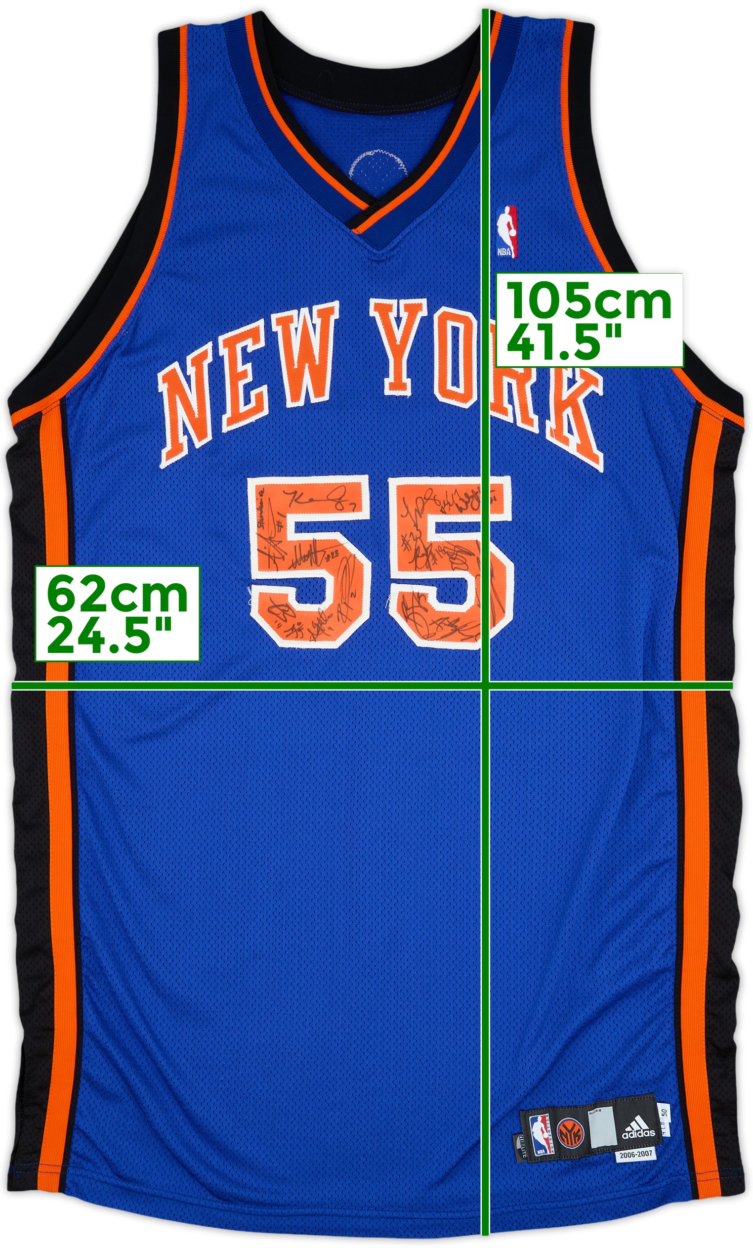 激レア▼NBA▼「Ⅿ.Price（プライス）」Authentic Jersey 2006-07 New York Knicks #55 Signed adidas Pro Cut Away