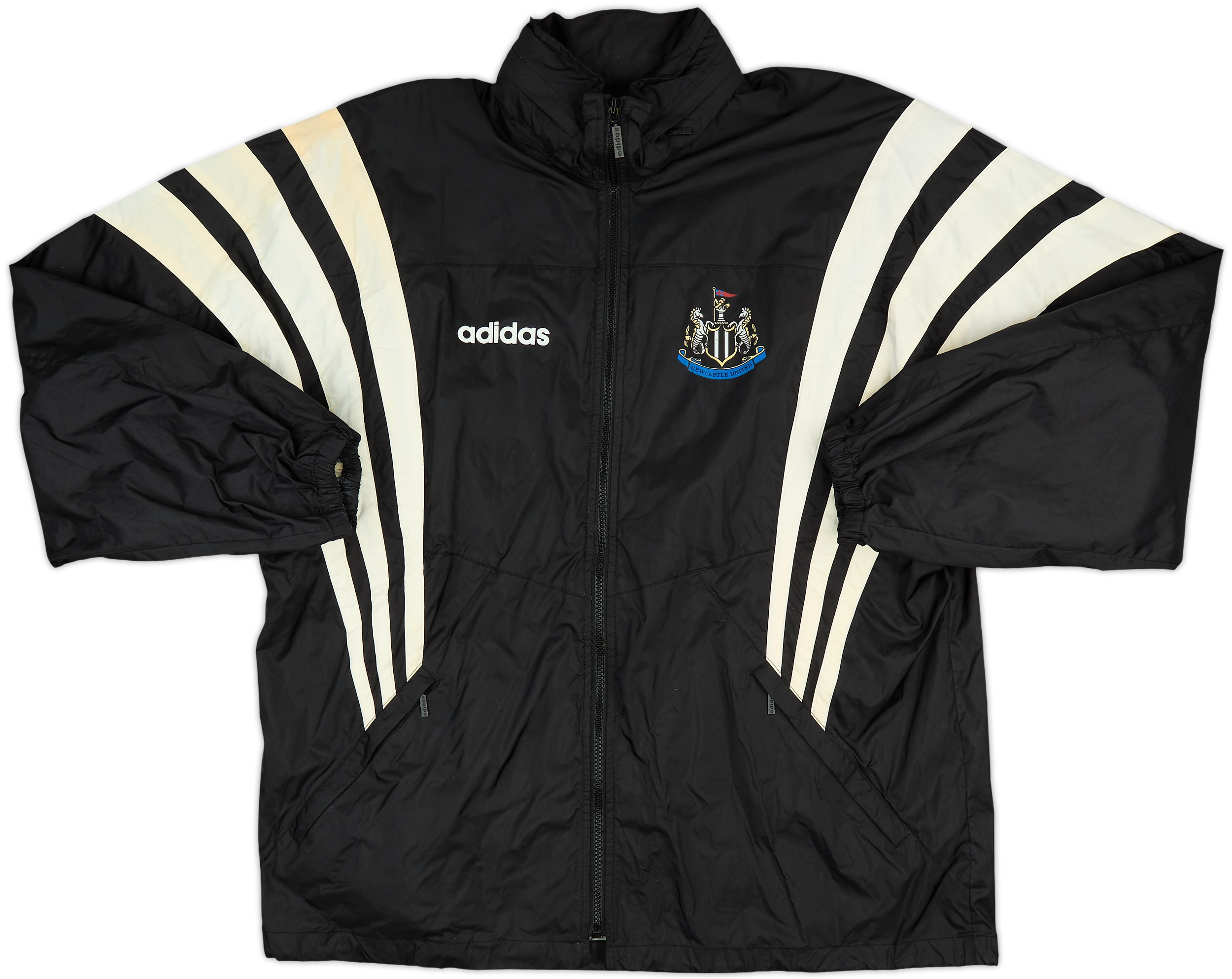 1995-96 Newcastle adidas Hooded Rain Jacket - 4/10 - (L)
