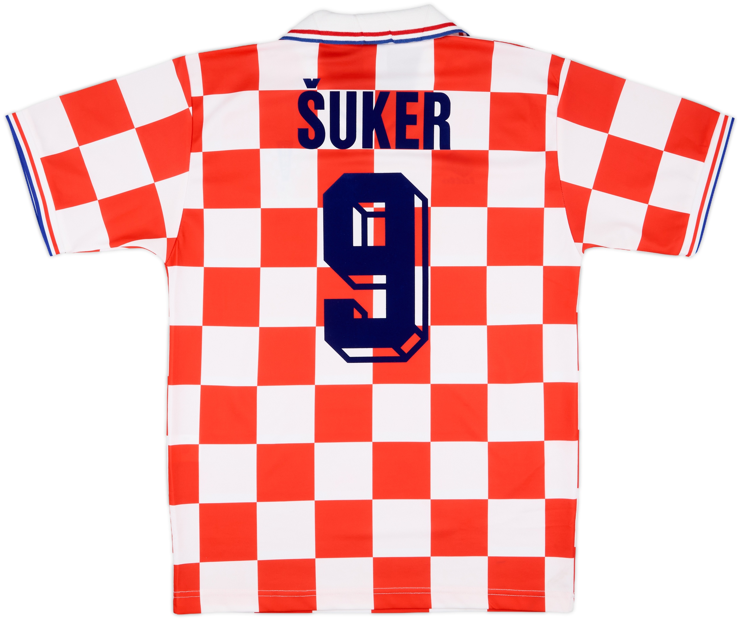 1996-98 Croatia Home Shirt Suker #9 - 8/10 - (L)