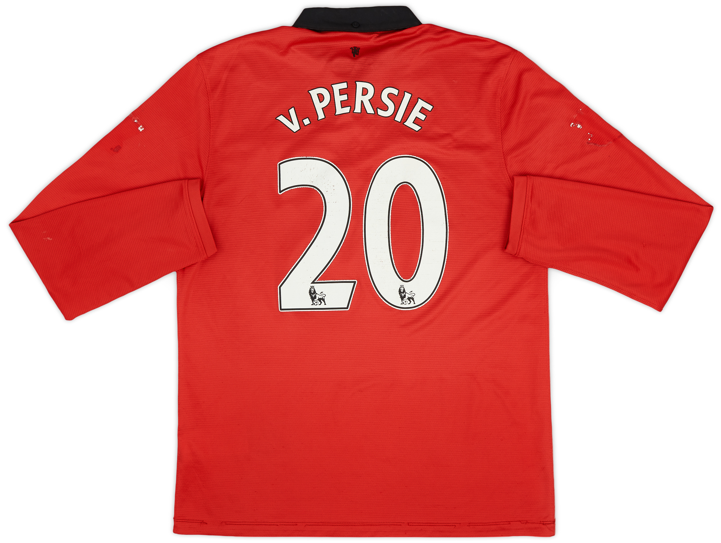2013-14 Manchester United Home L/S Shirt v.Persie #20 - 4/10 - (L)