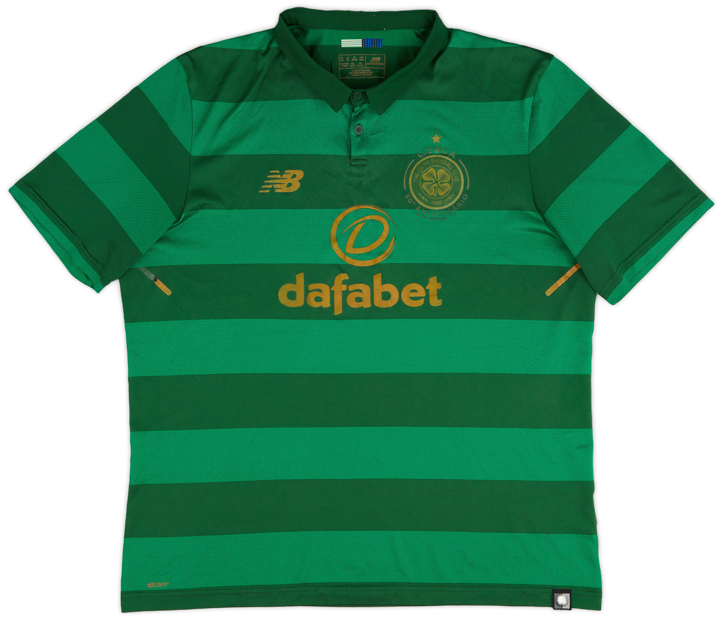 2017-18 Celtic 'Lisbon Lions 50th Anniversary' Away Shirt - 8/10 - (XL)