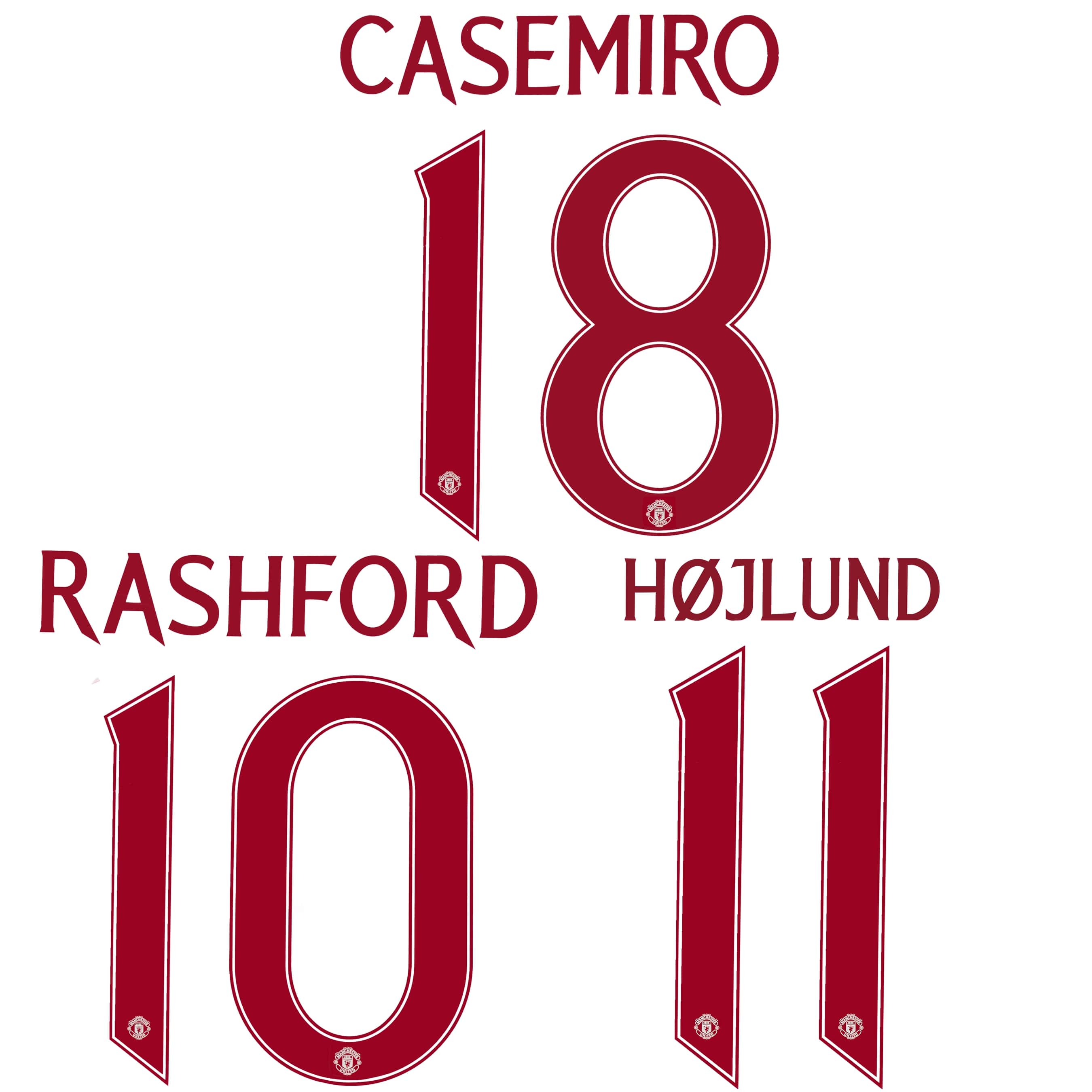 Font Manchester United Jersey With Name Printed Manchester United