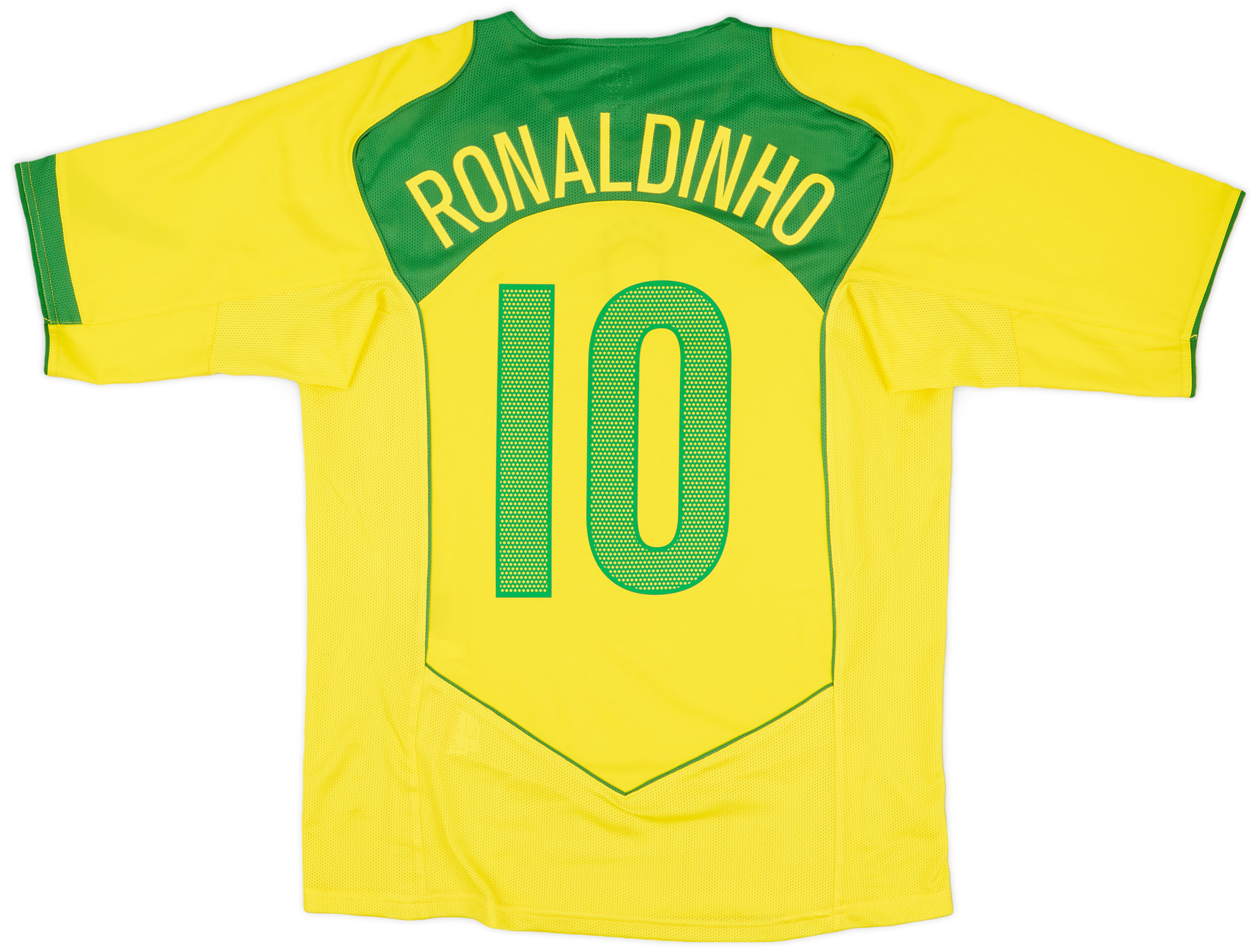 200406 Brazil Home Shirt Ronaldinho 10 9/10 (M)