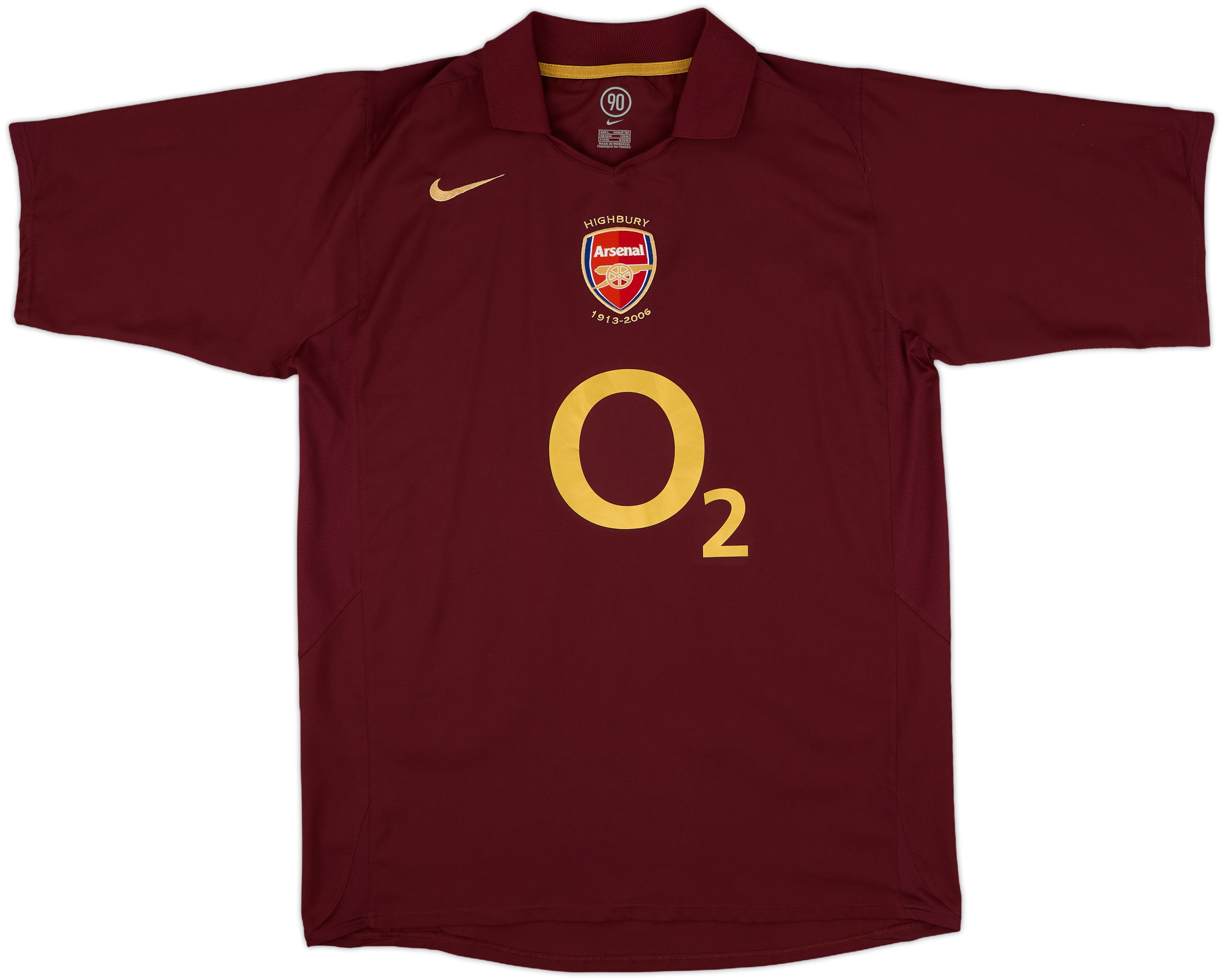 2005-06 Arsenal Home L/S Shirt Henry #14 - 8/10 - (L)