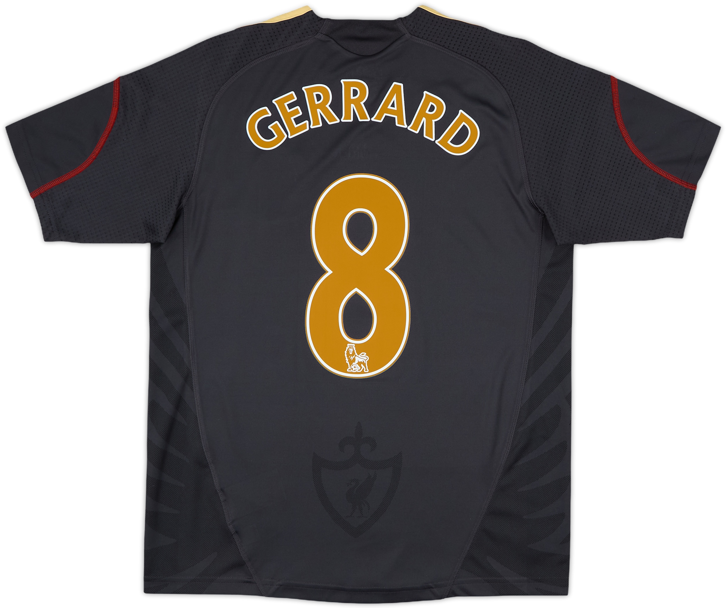 2009-10 Liverpool Away Shirt Gerrard #8 - 9/10 - (L.Boys)