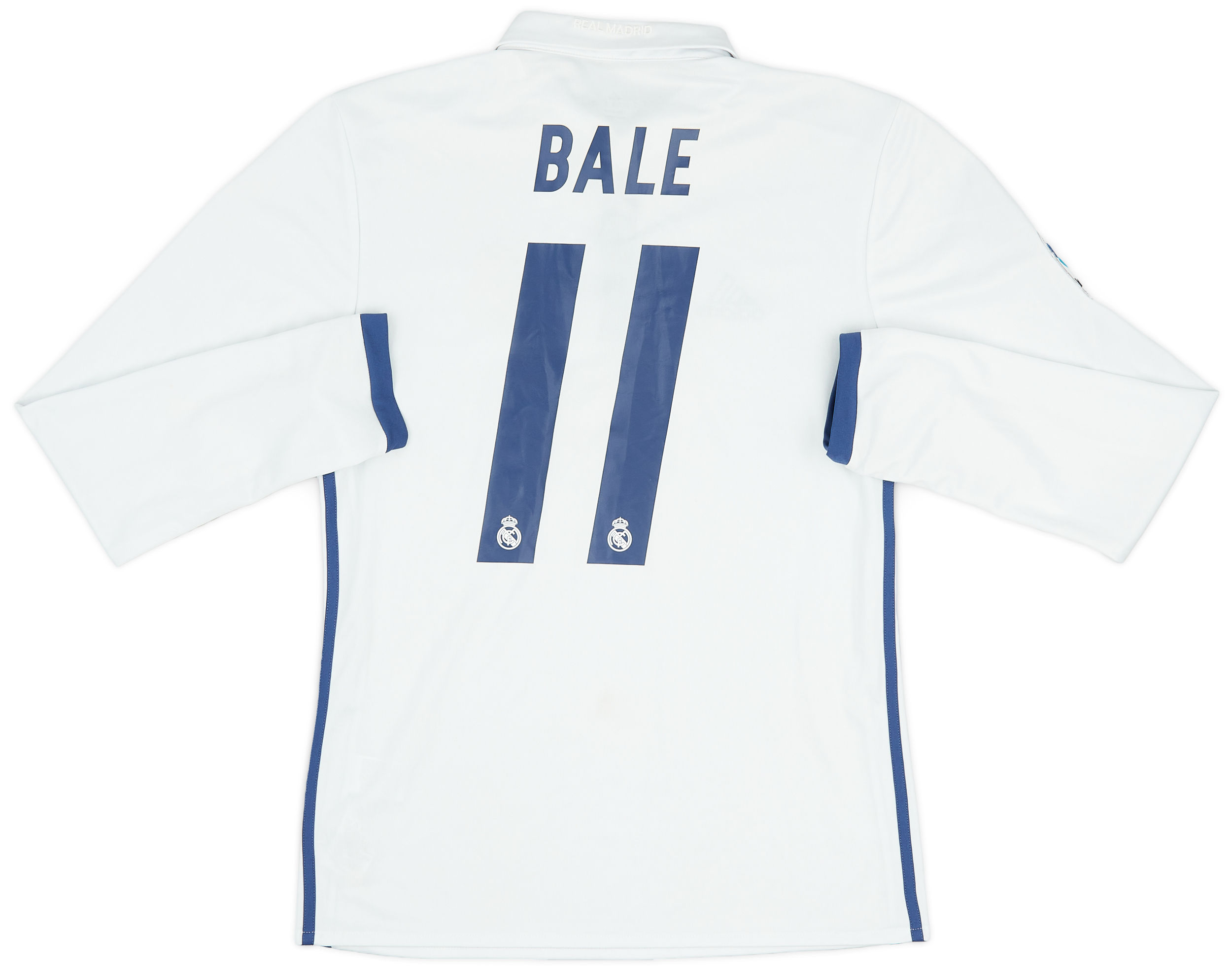 2016-17 Real Madrid Home L/S Shirt Bale #11 - 6/10 - (S)