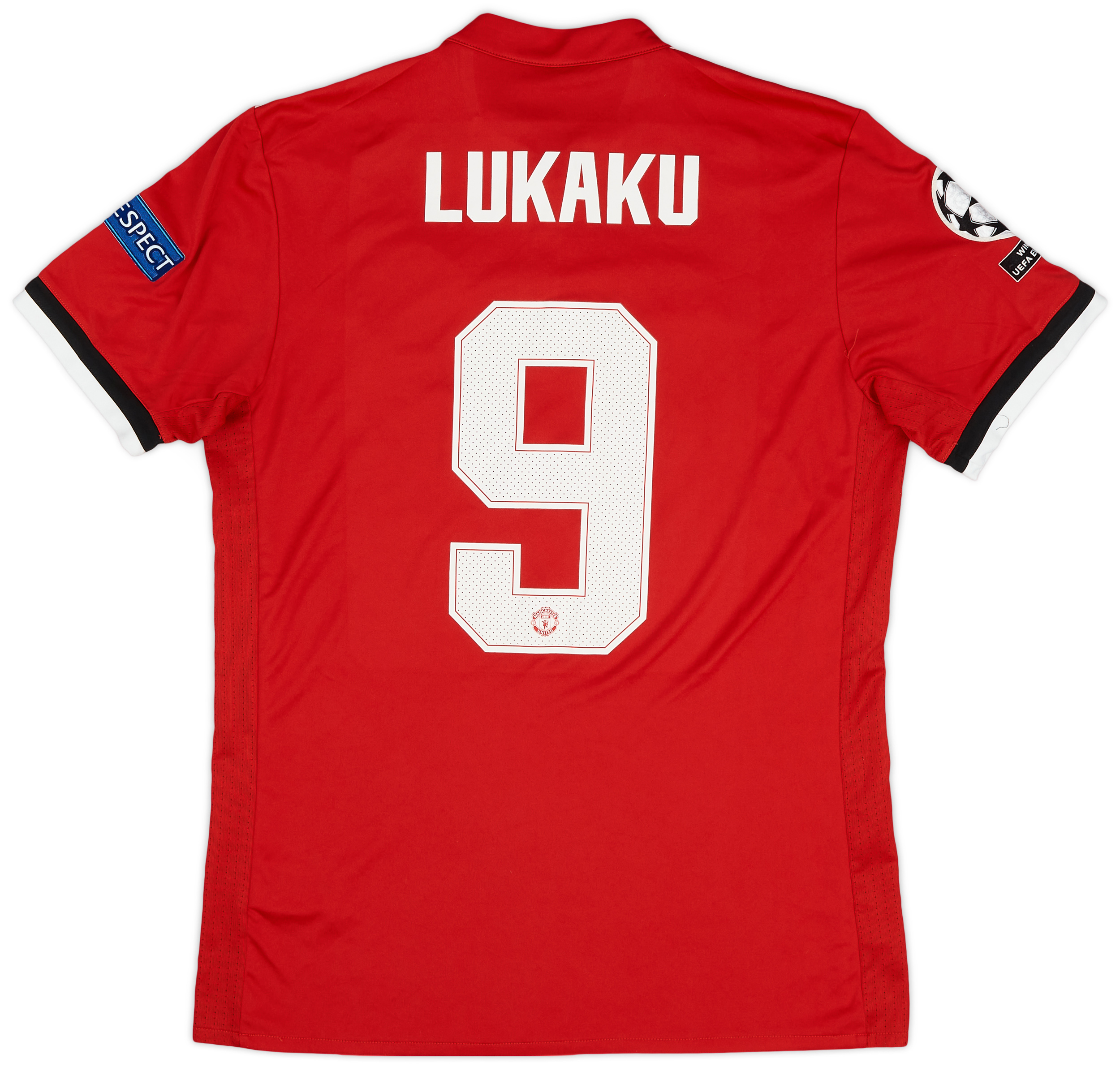 2017-18 Manchester United Home Shirt Lukaku #9 - 9/10 - (M) 