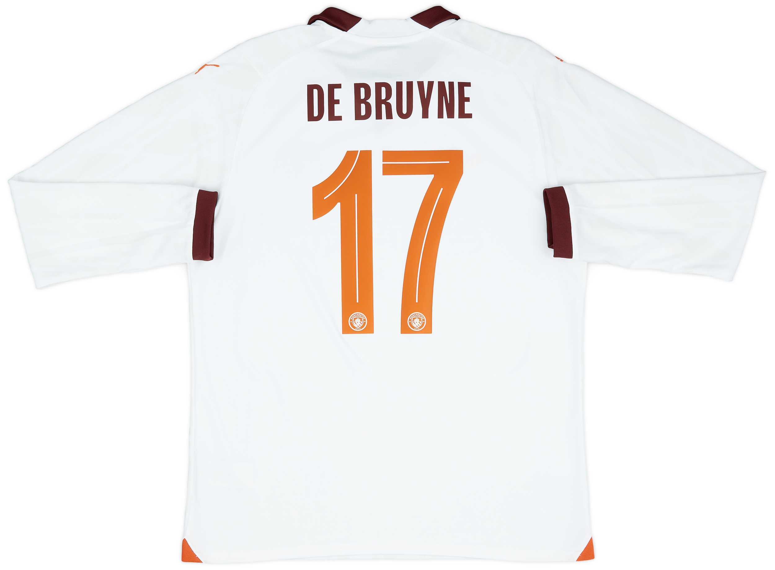 2023-24 Manchester City Away L/S Shirt De Bruyne #17