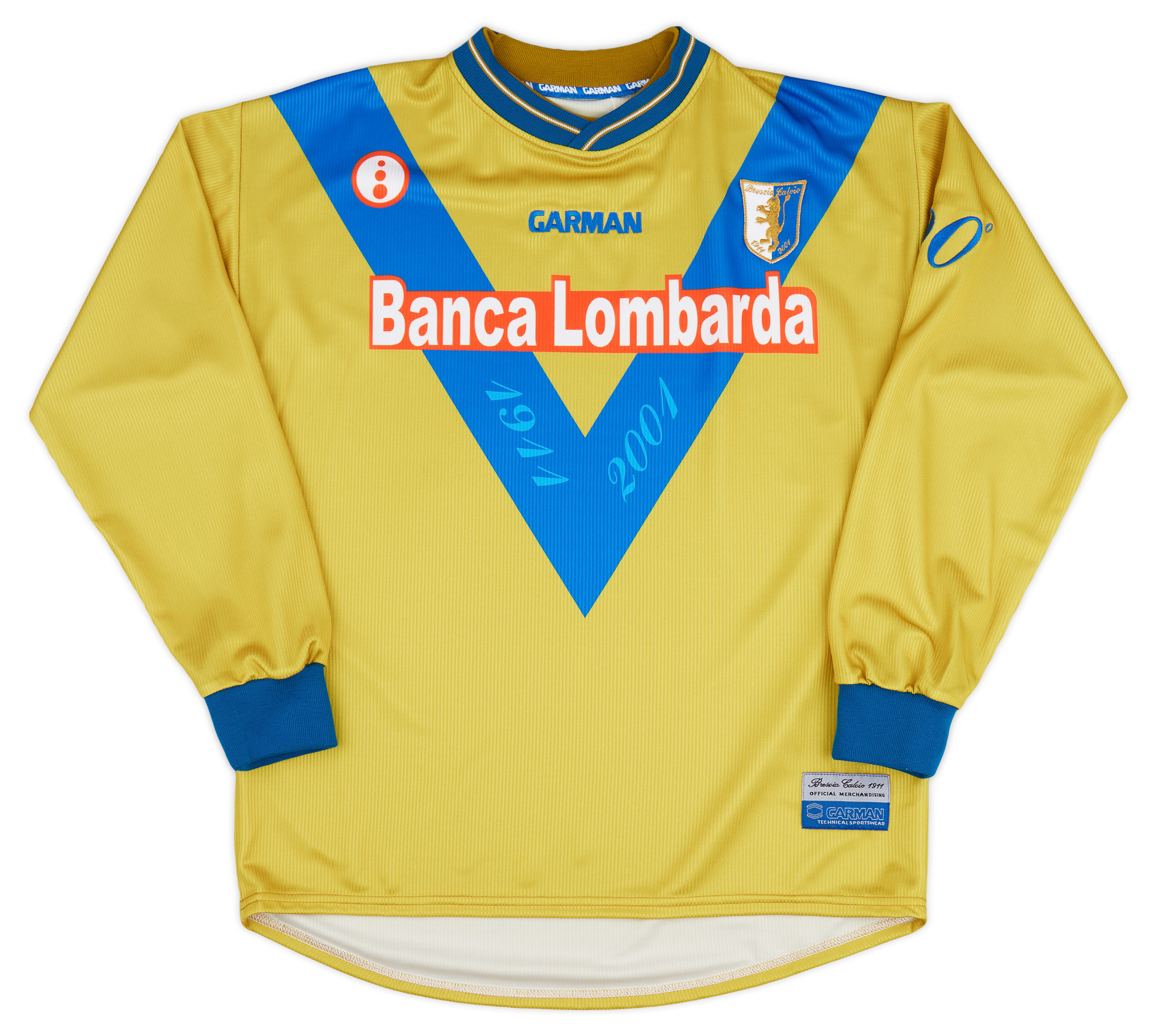 2001-02 Brescia Garman Reissue Home L/S Shirt - NEW