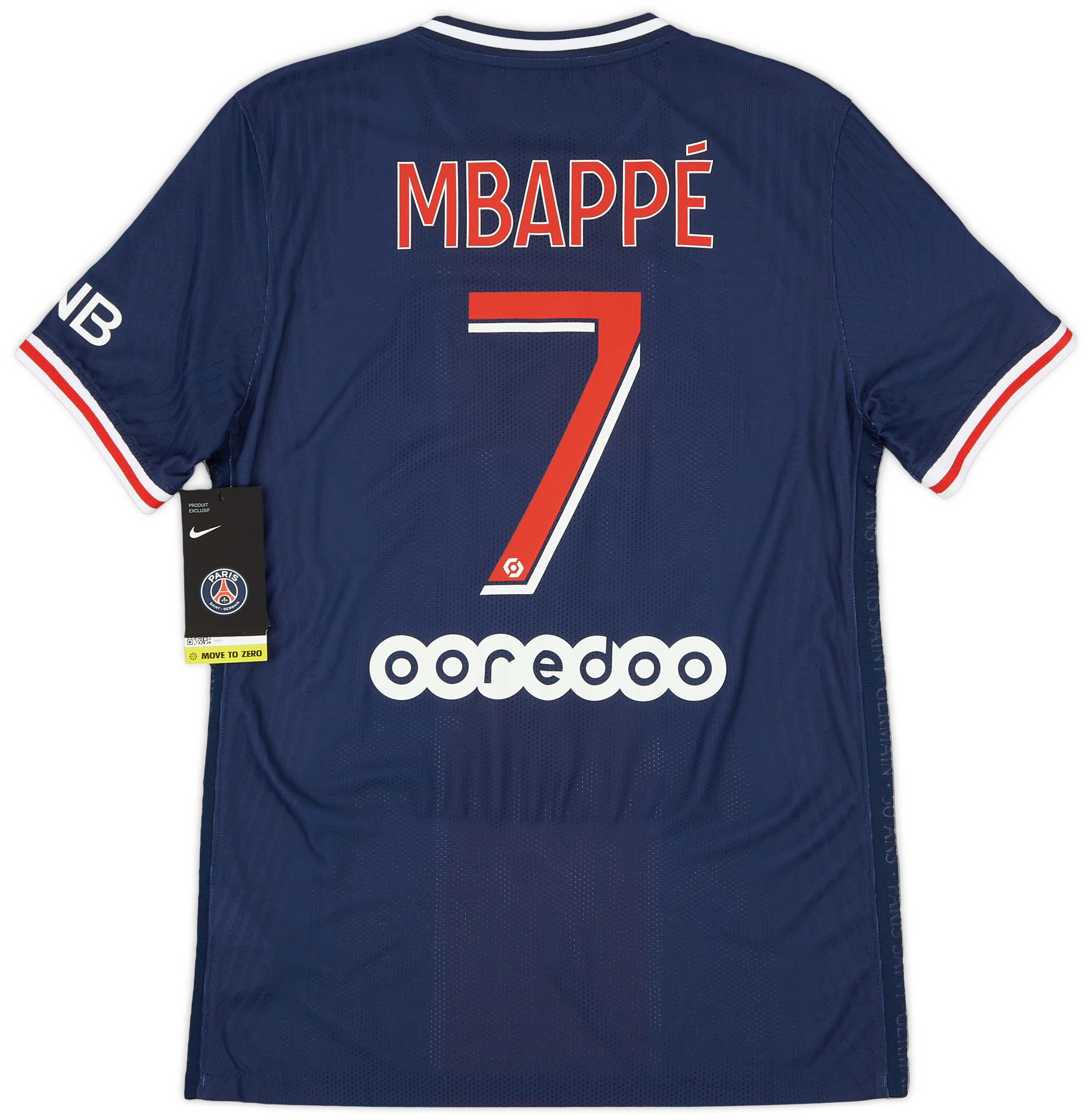 パリ・サンジェルマン Mbappé 7 シャツ PSG White and Red Mbappé 7 Shirt - FutFanatics