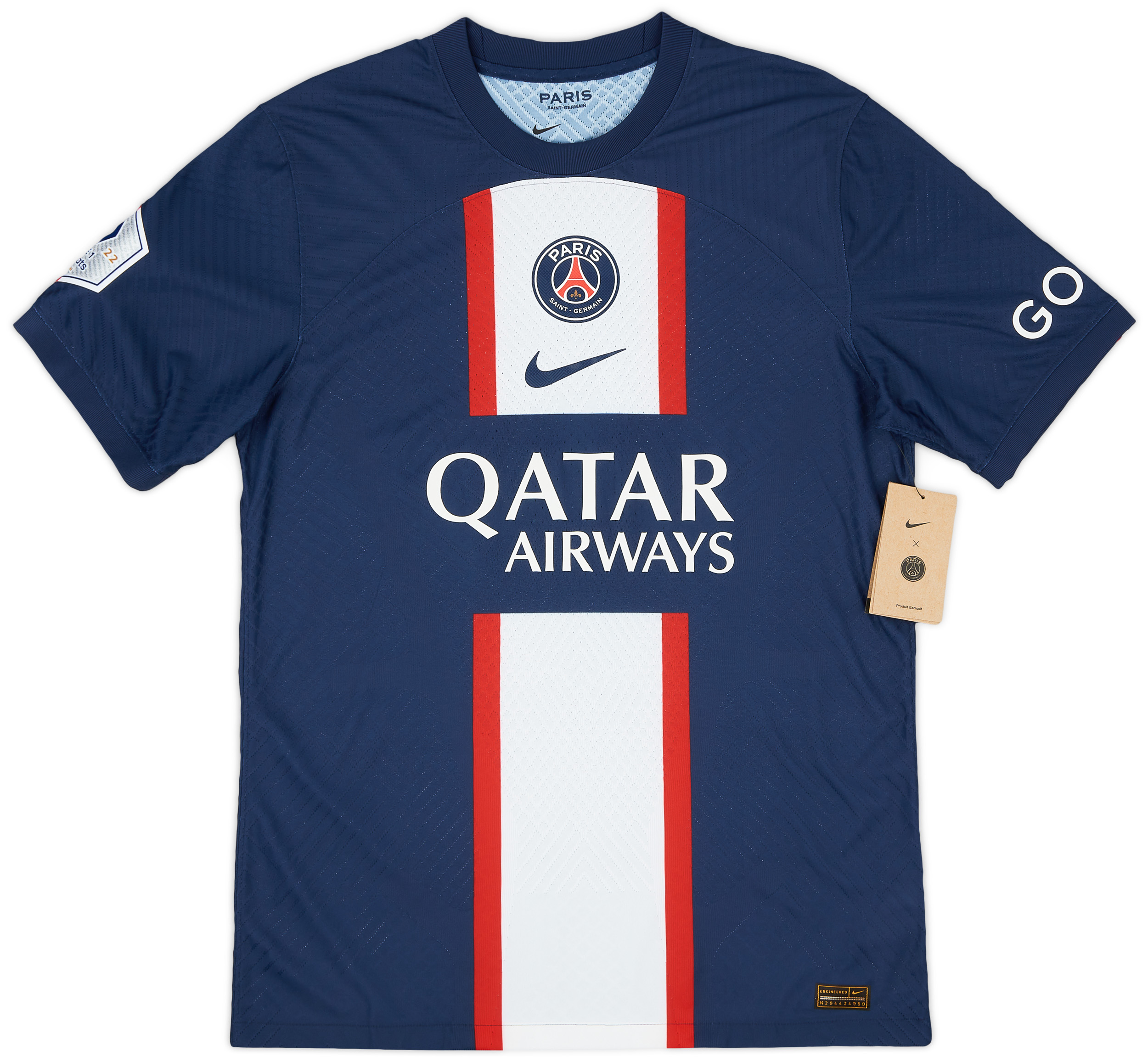 2022-23 Paris Saint-Germain Authentic Home Shirt Mbappé #7
