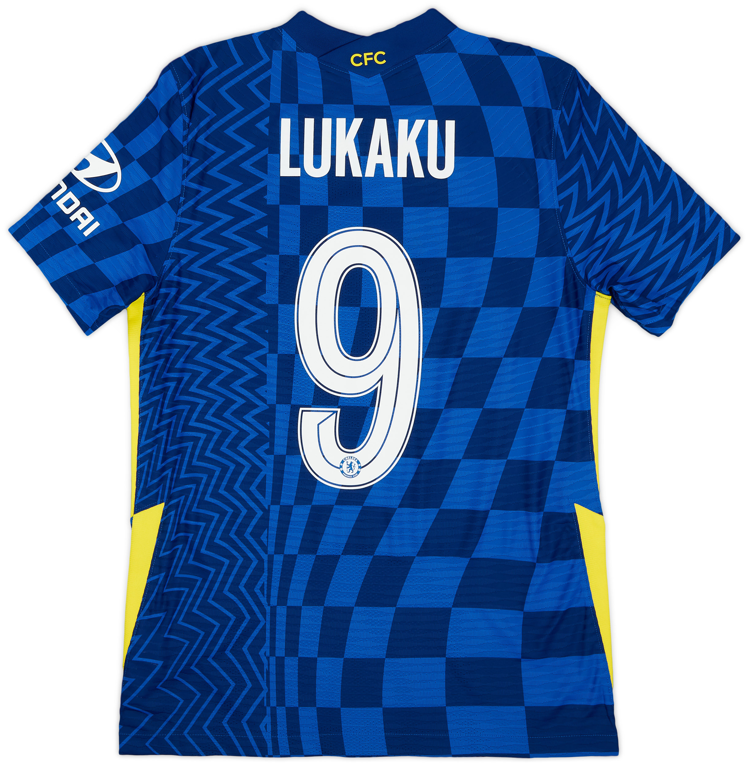 プレミア　Chelsea FC Nike LUKAKU 9 ユニフォーム 2021-22 Chelsea Authentic Home Shirt Lukaku #9 (M)