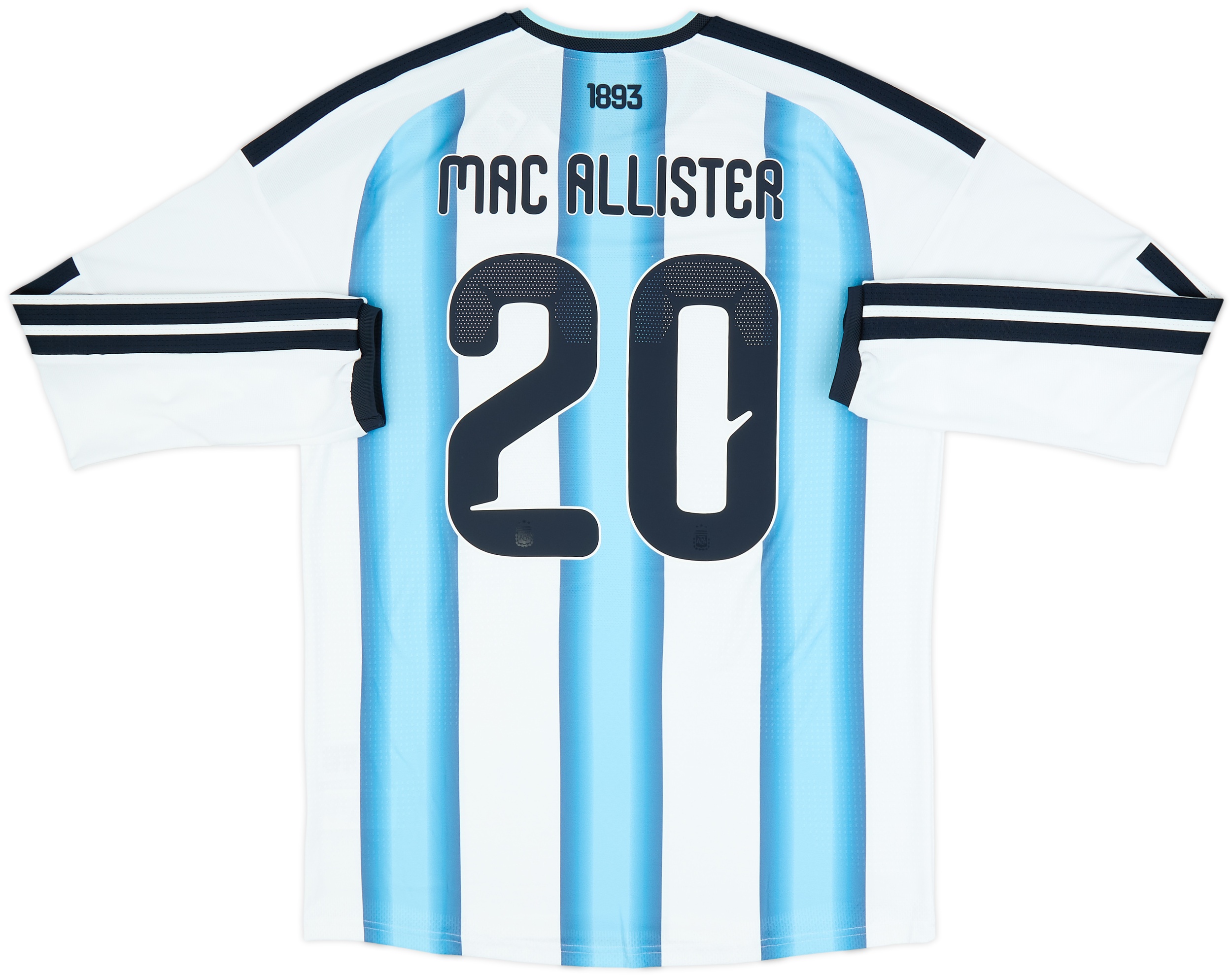 アルゼンチン代表 MAC ALLISTER 20 シャツ Lサイズ 2026-27 Argentina Authentic Home L/S Shirt Mac Allister #20